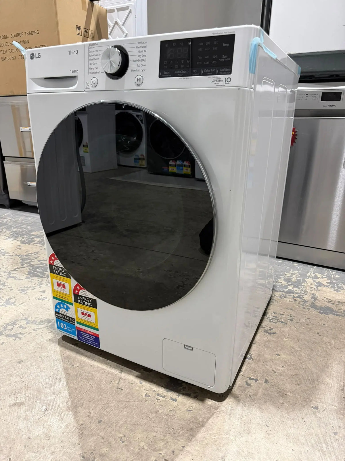 LG Series 9 12kg/8kg Washer Dryer Combo – Refurbished | MELBOURNE