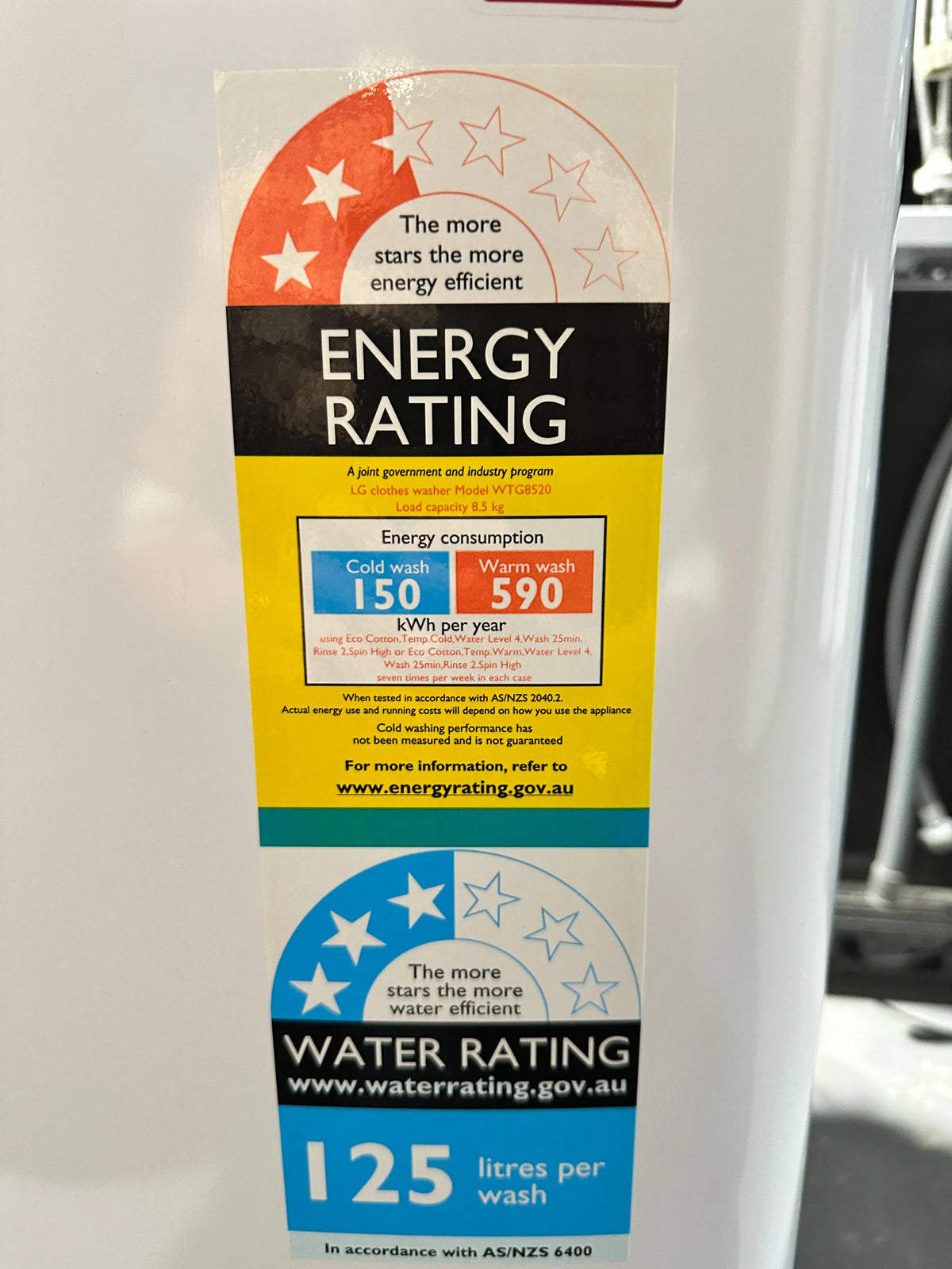 LG WTG8520 8.5kg Smart Inverter Top Load Washer – Refurbished | PERTH