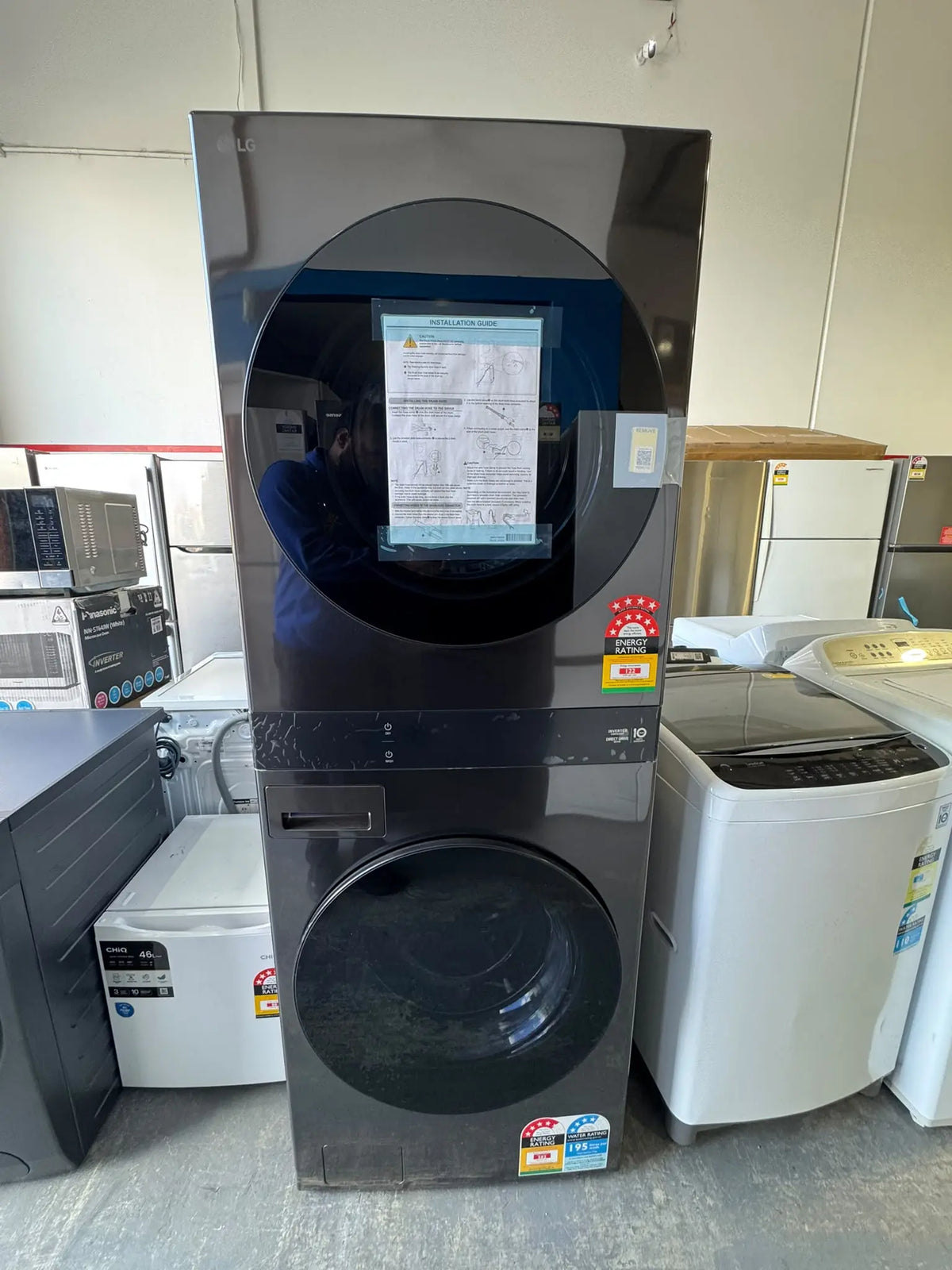 LG WashTower 19kg Washer & 10kg Heat Pump Dryer – Factory Second | PERTH