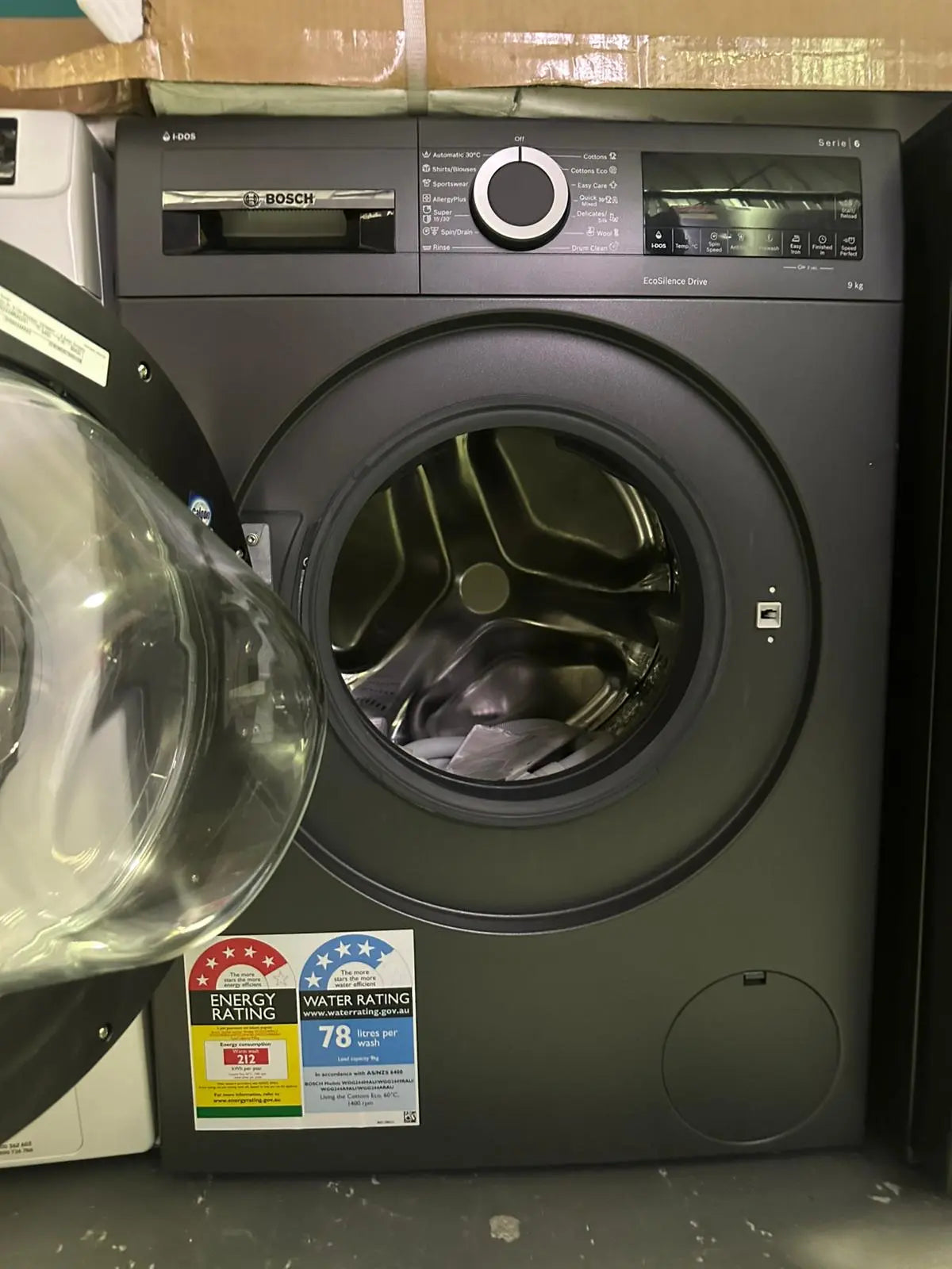 Like New Bosch 9KG Series 6 Front Load Washing Machine | BRISBANE