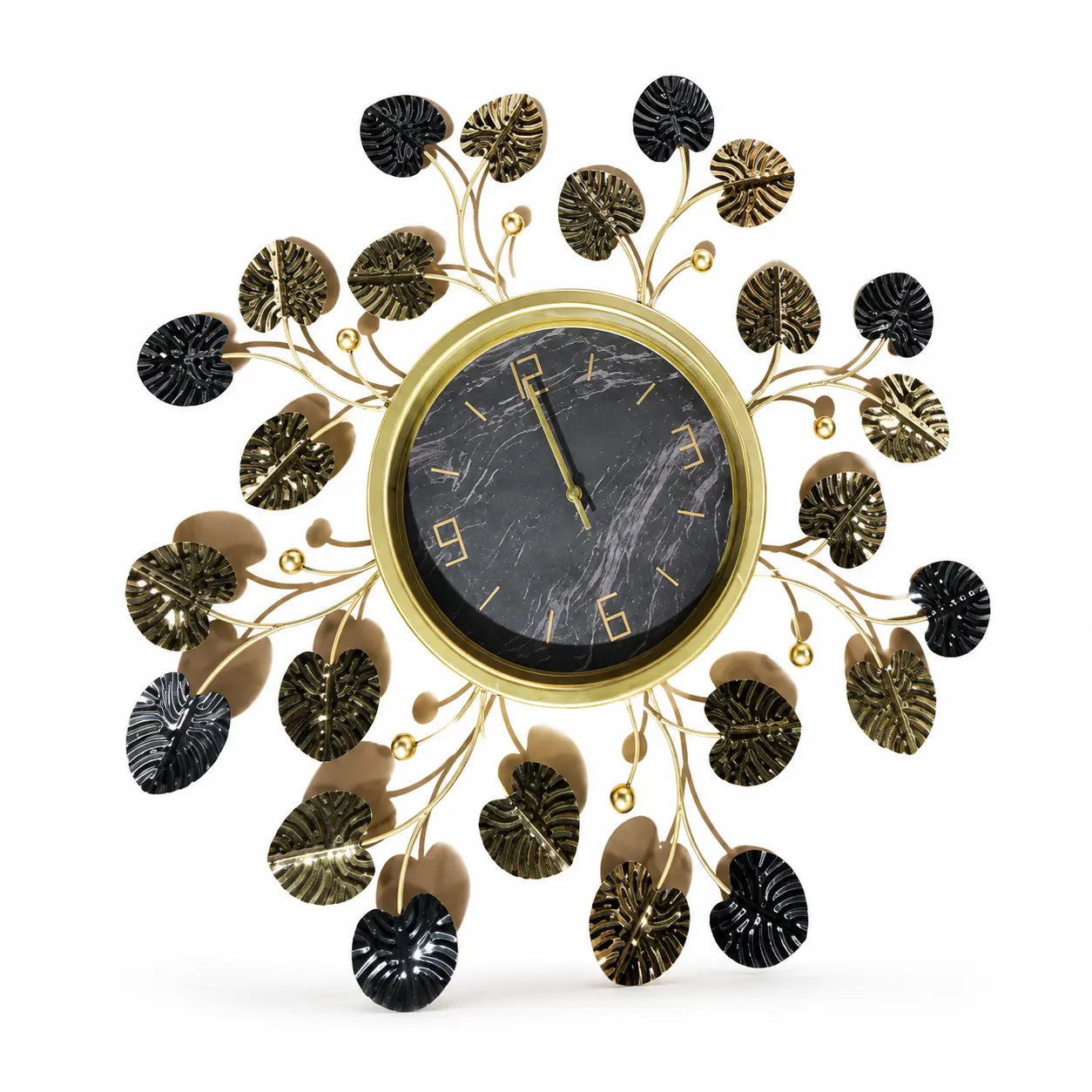 Midnight Leaf Statement Wall Clock | ADELAIDE