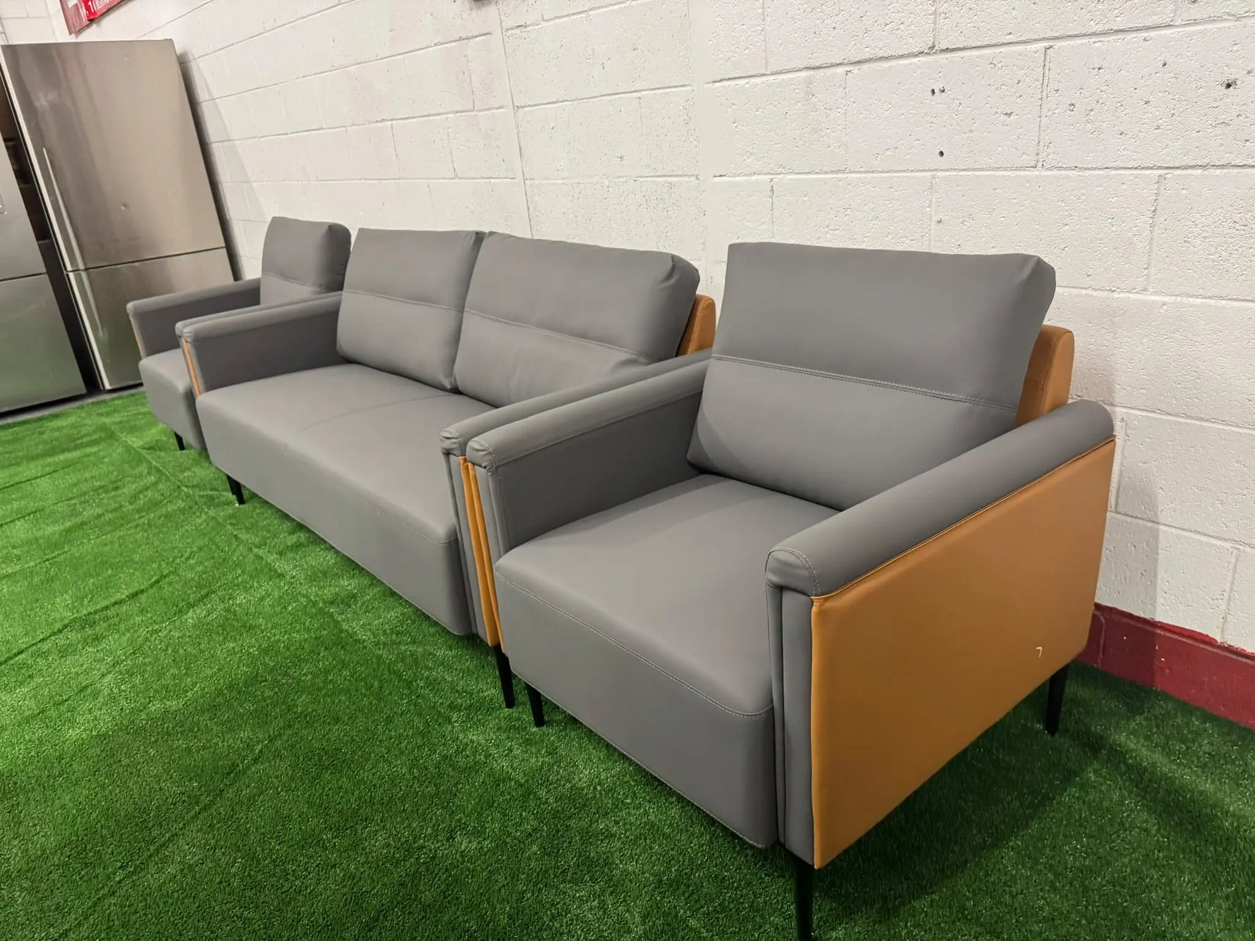 Modern Grey Sofa Set with Matching Armchairs | ALEXANDRIA