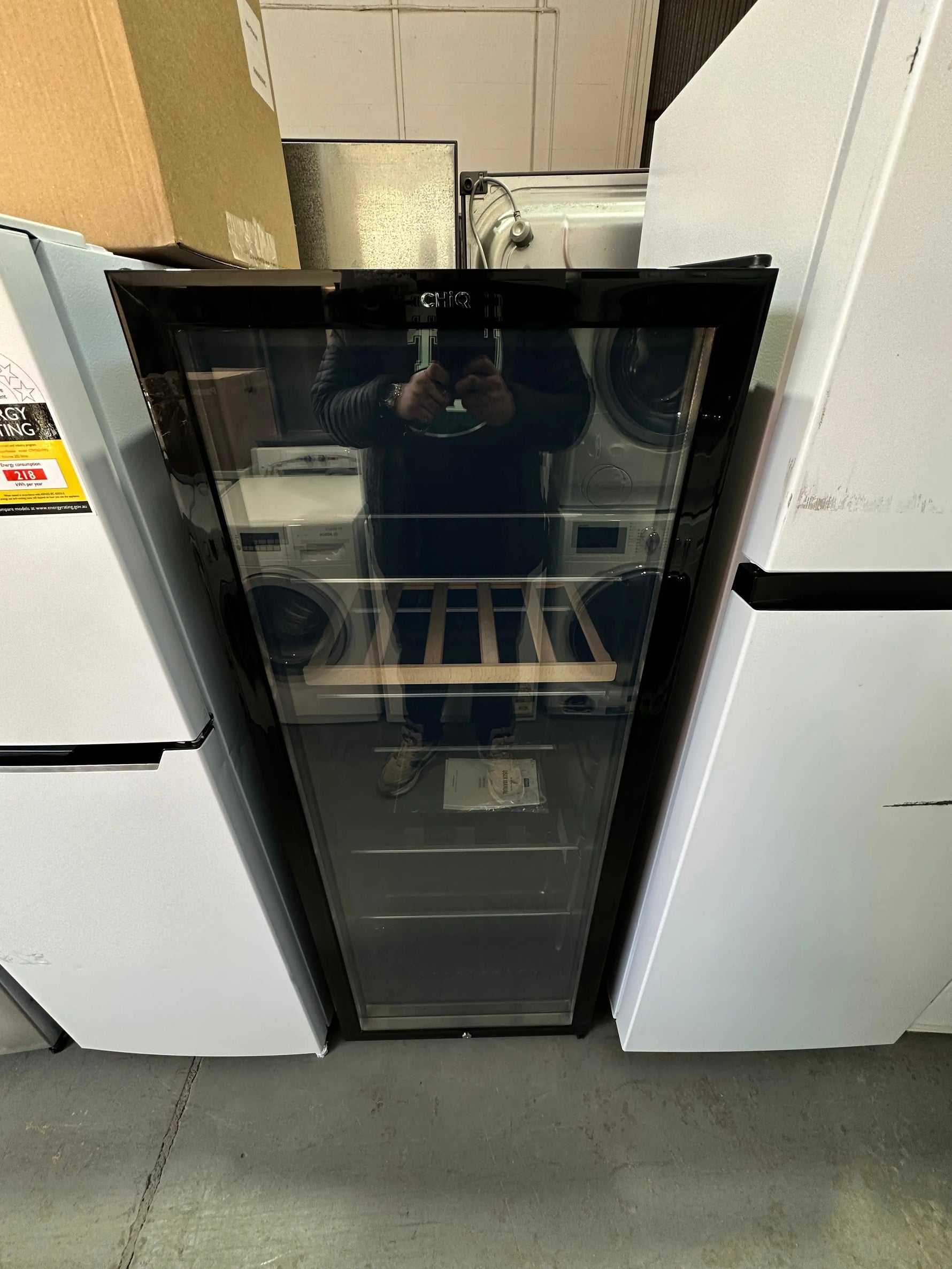 Near New CHiQ 233L Glass Door Beverage Centre | ADELAIDE