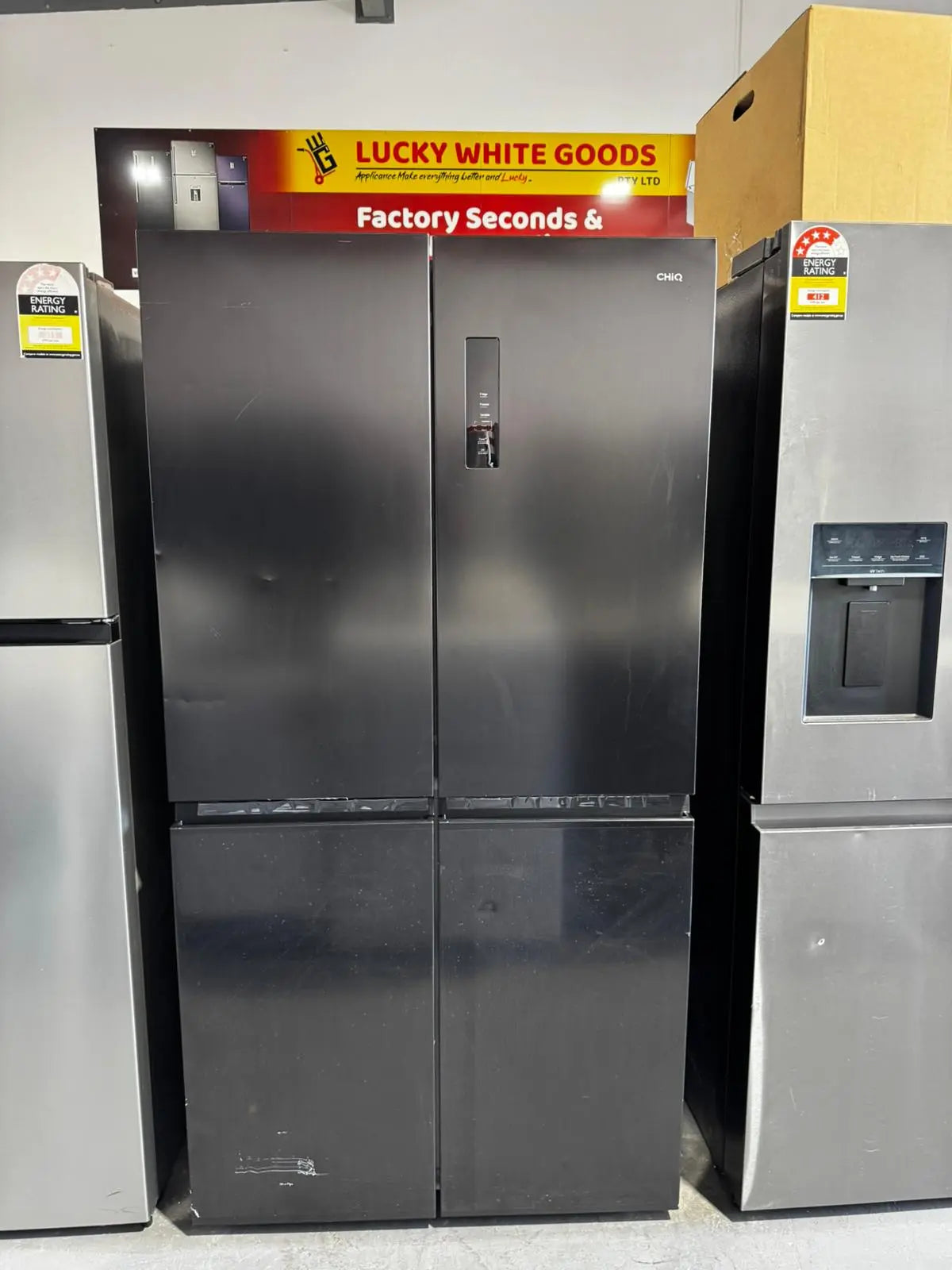 Near New Chiq 601L French Door Fridge Freezer – Stainless Steel | PERTH