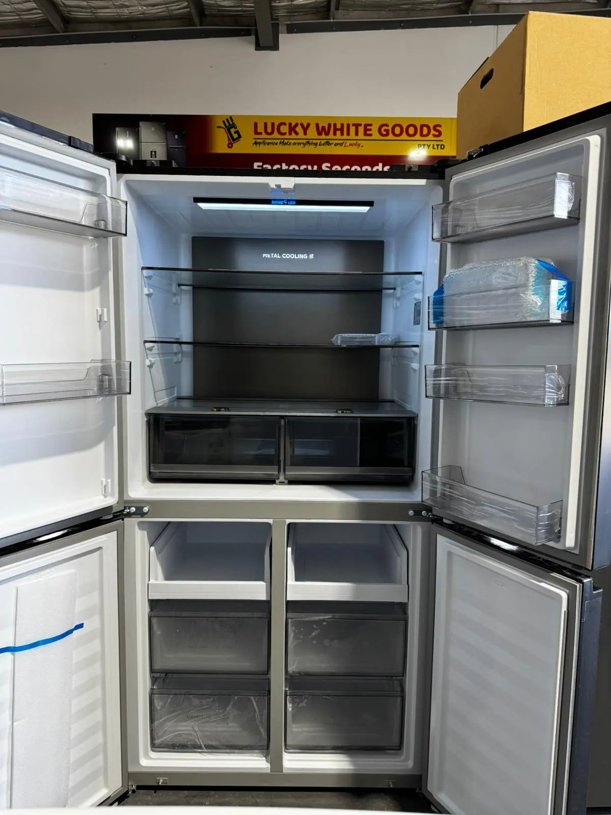 Near New Chiq 601L French Door Fridge Freezer – Stainless Steel | PERTH