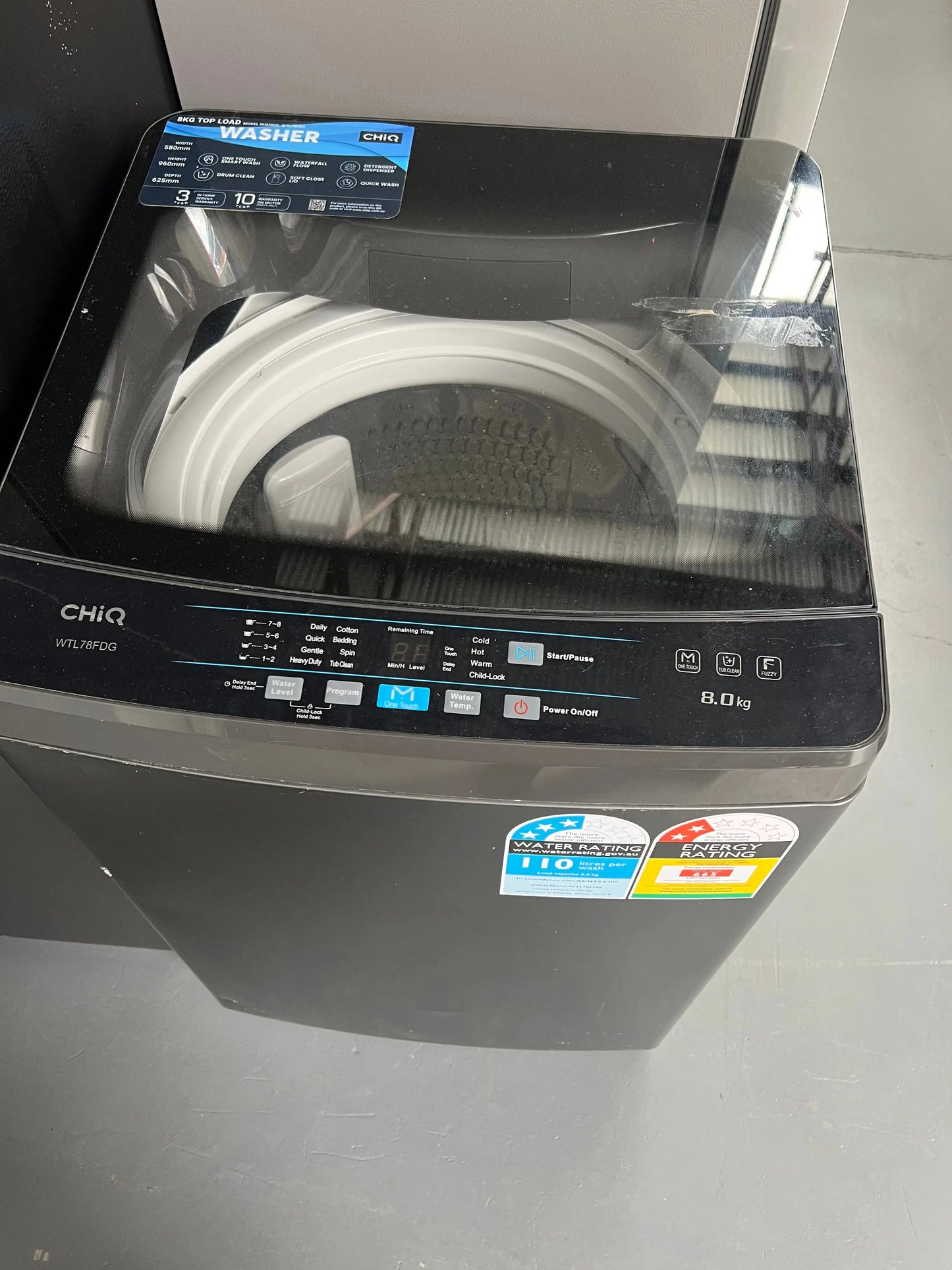 Near New Condition CHIQ 8kgs Washing Machine | ADELAIDE