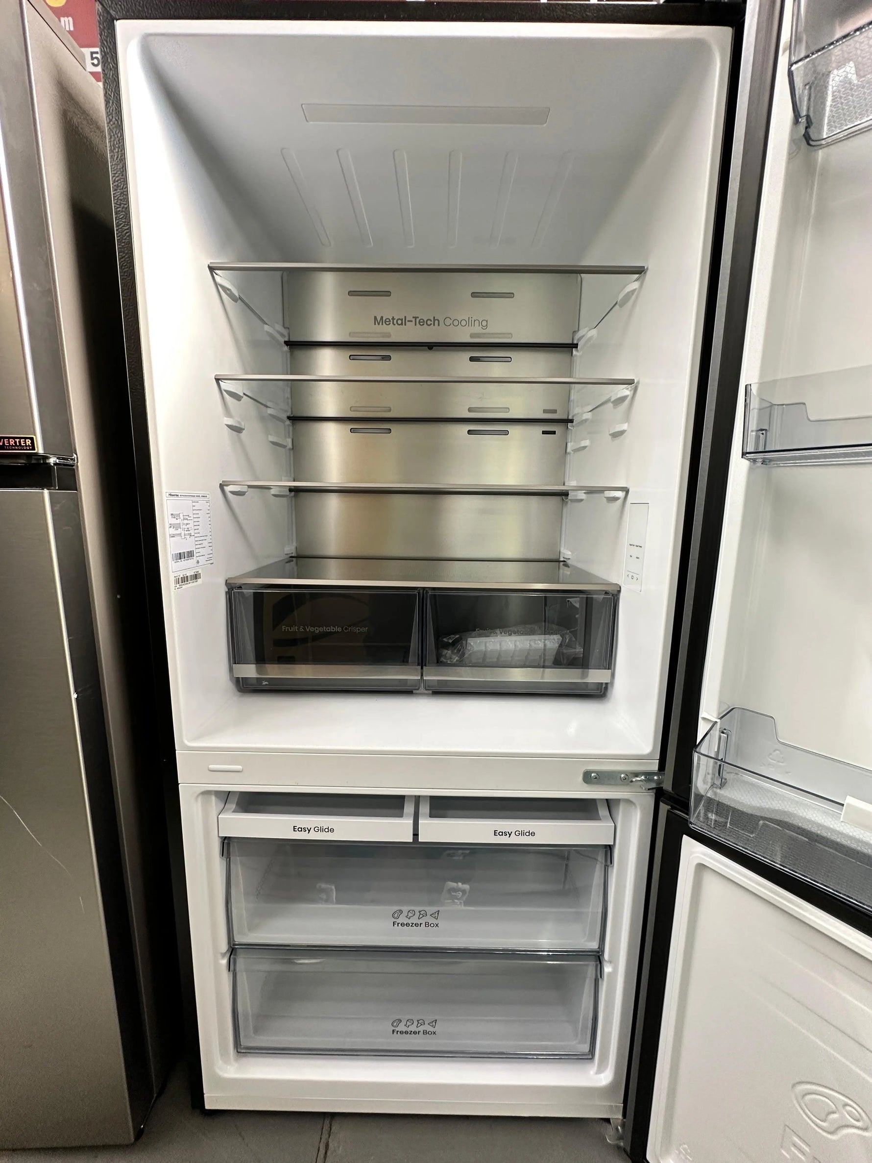 Near New Hisense 503L Eco Vision Bottom Mount Fridge Freezer | ADELAIDE