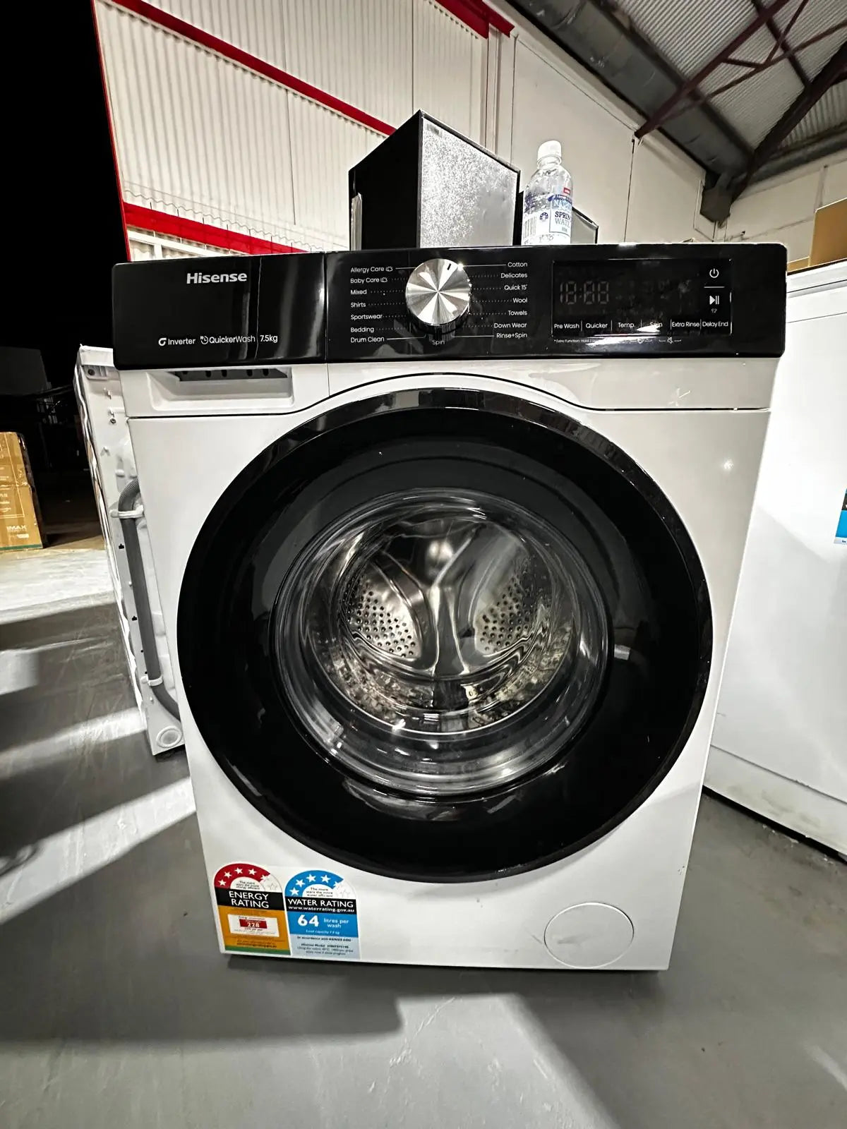 Near New – Hisense HWFS7514S 7.5KG Front Load Washing Machine | ADELAIDE