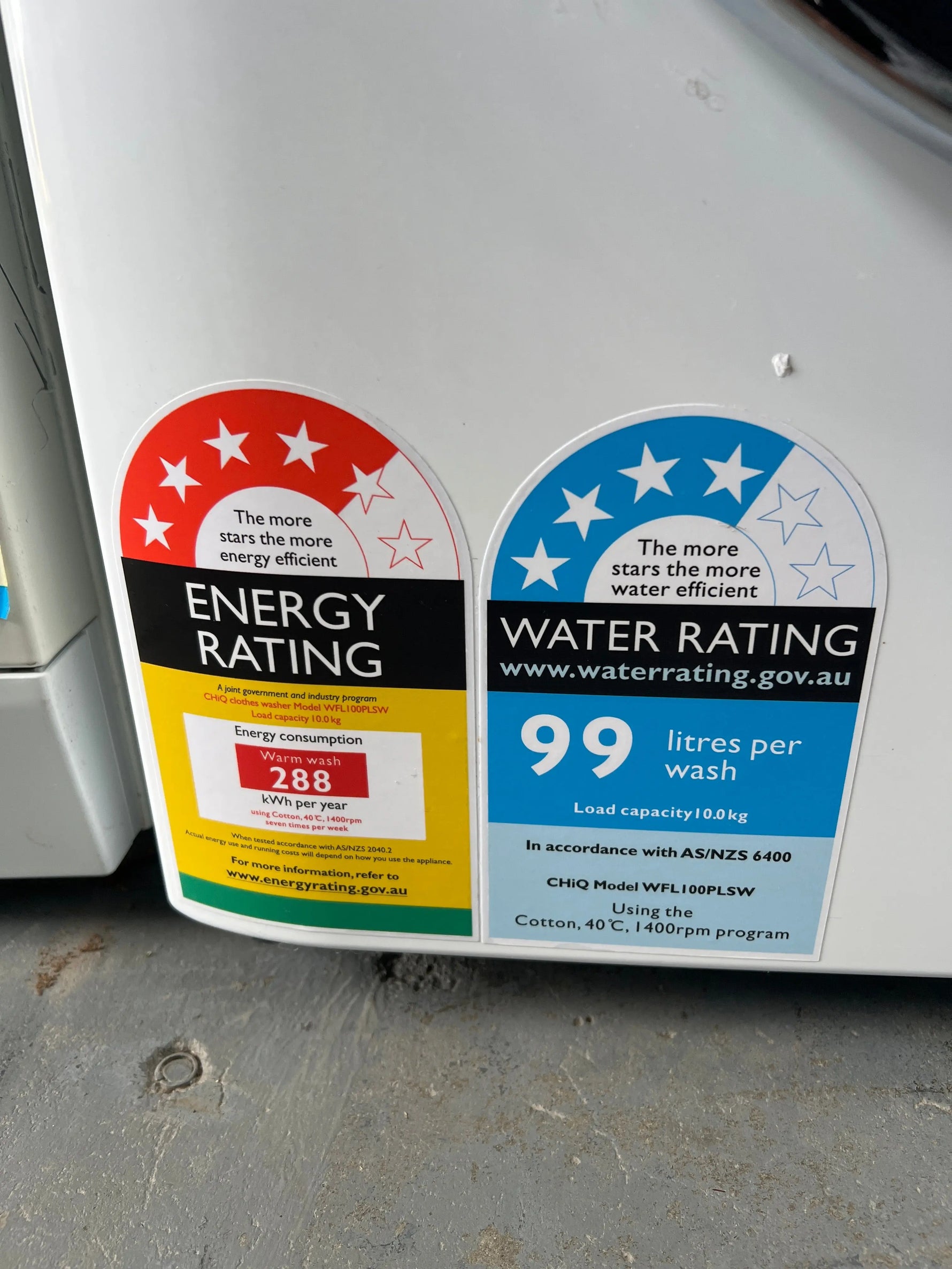 Near new CHIQ 10kgs front loader washing machine | ADELAIDE