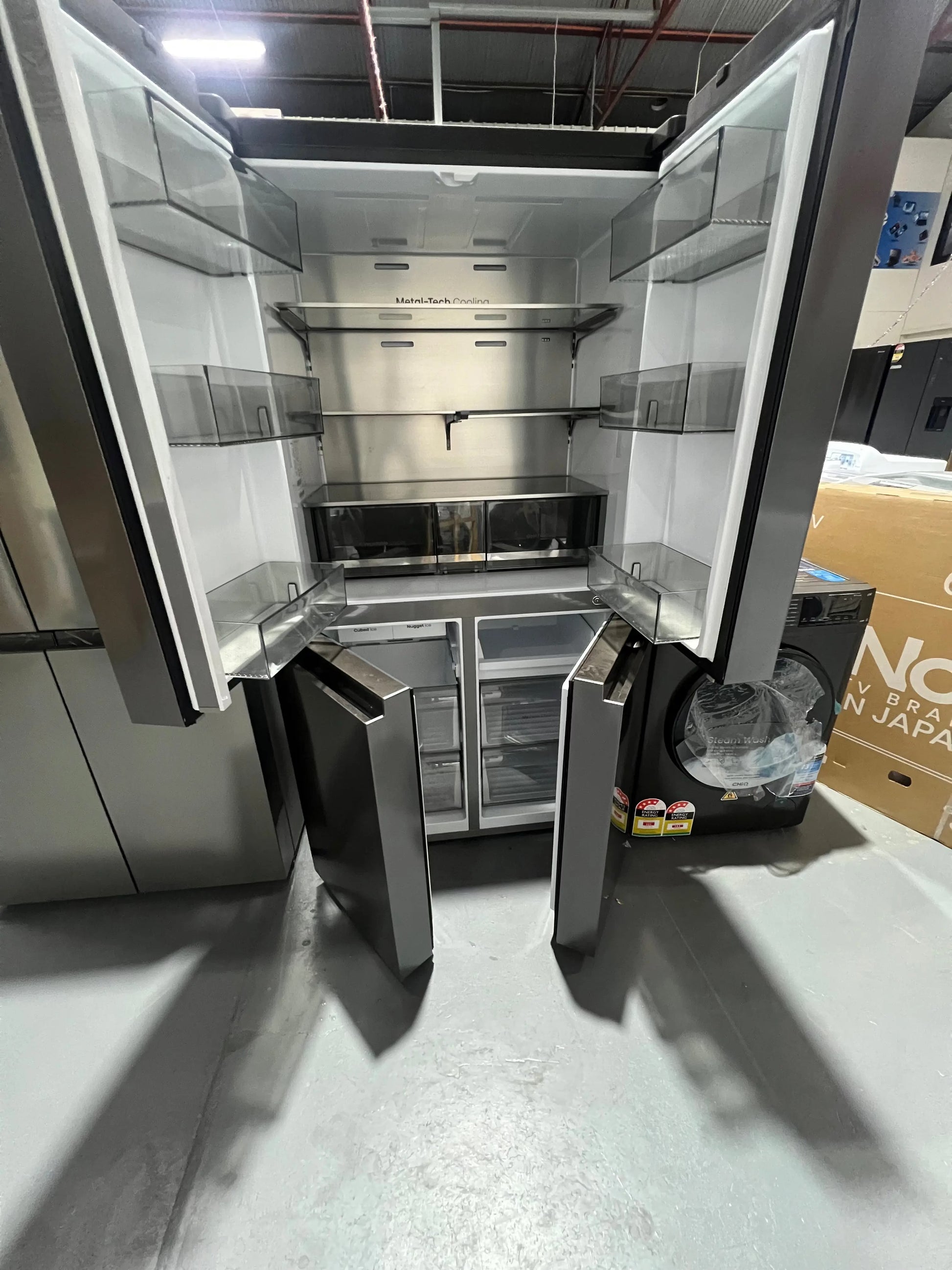 Near new Condition Hisense 640 Litres Fridge Freezer and chiq 8.5/6 Washer/Dryer and Toshiba 65” tv | ADELAIDE