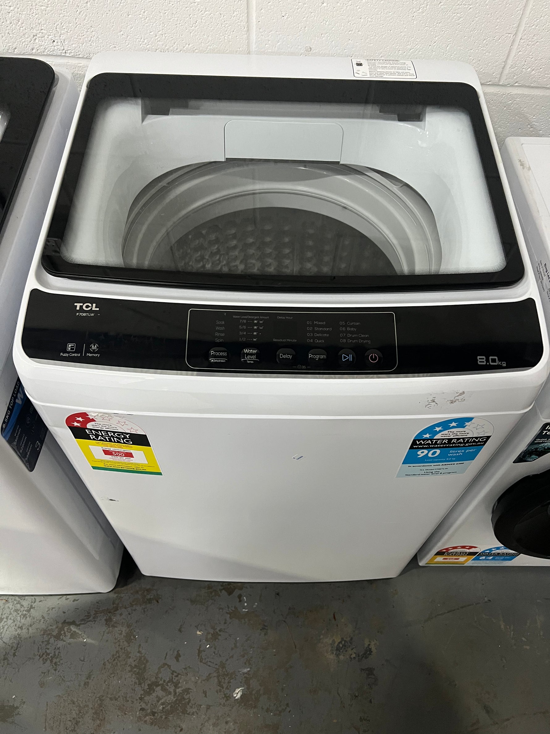 Near new Condition TCL 8 Kgs Washing Machine F708TLW | ADELAIDE