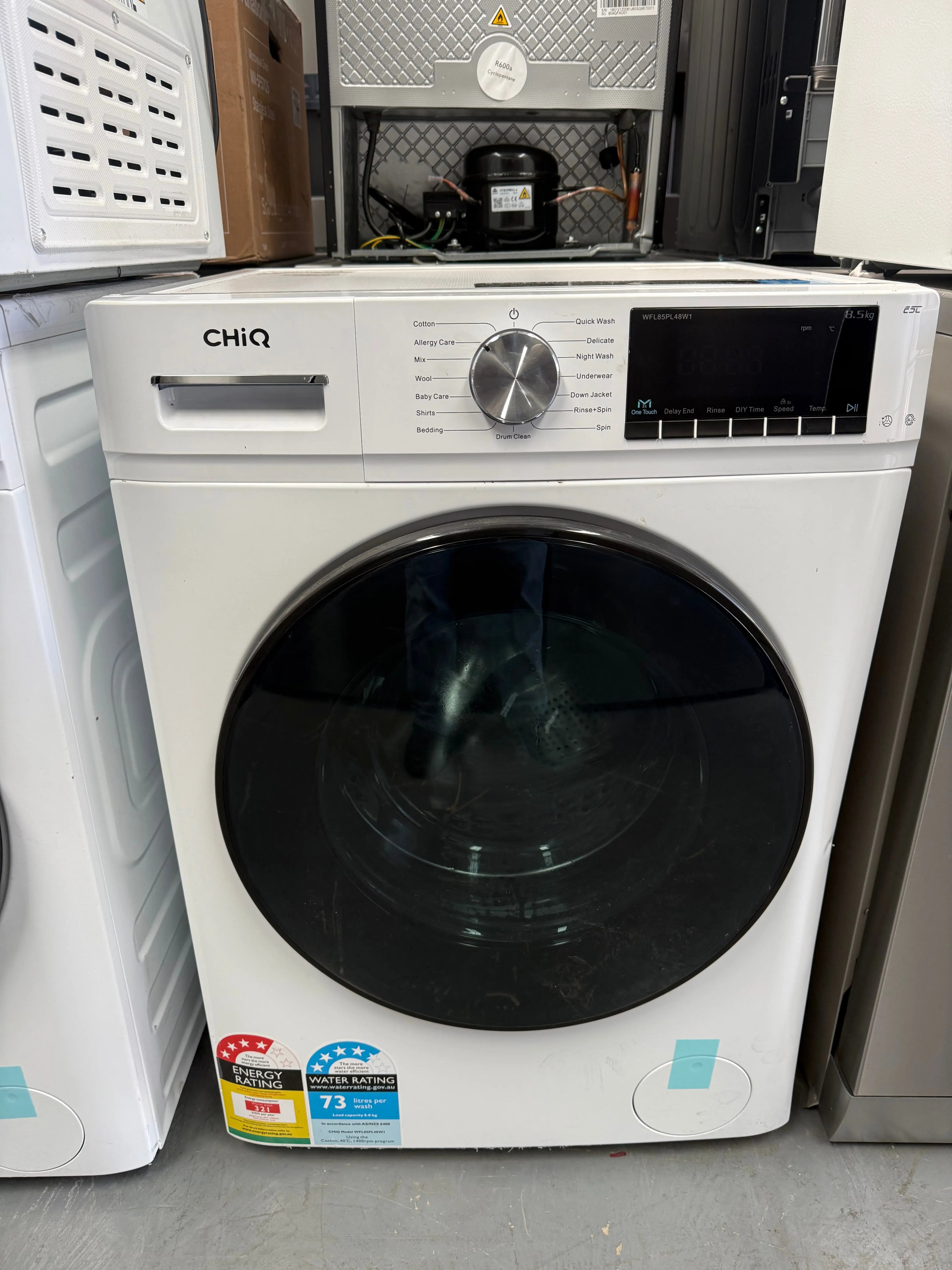Near to New ChiQ 8.5kg Front Load Washing Machine WFL85PL48W1 – Excellent Condition | MELBOURNE
