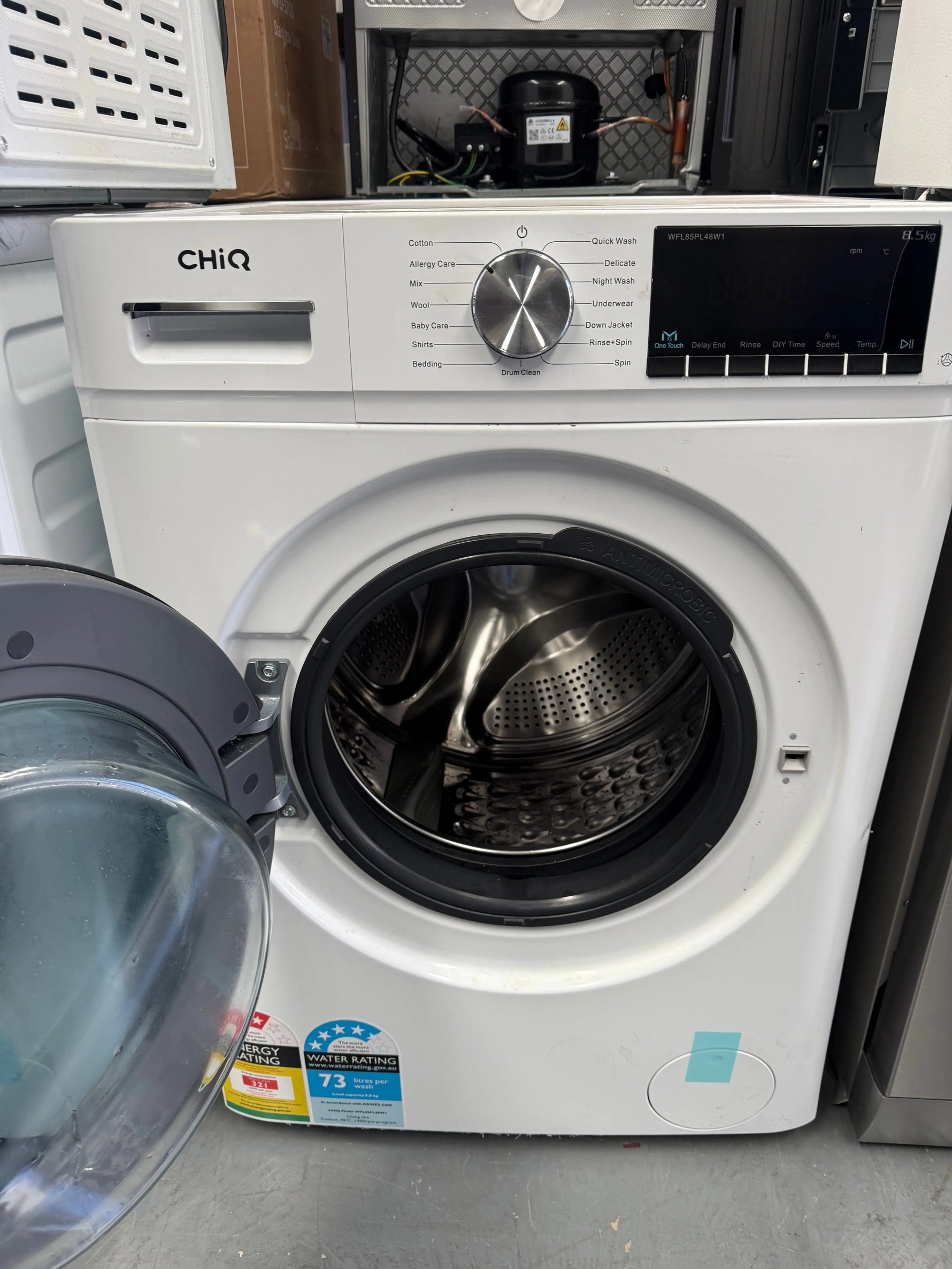 Near to New ChiQ 8.5kg Front Load Washing Machine WFL85PL48W1 – Excellent Condition | MELBOURNE