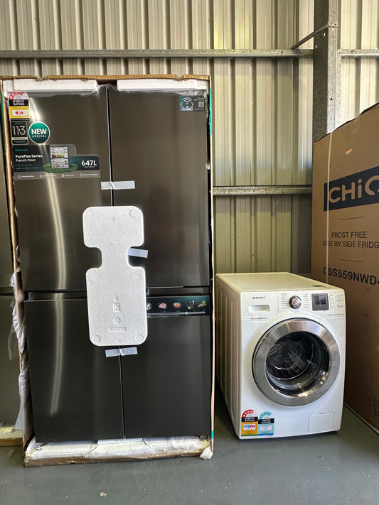 New hisense 640 L refrigerator and refurbished Samsung 10 Kg washer | BRISBANE