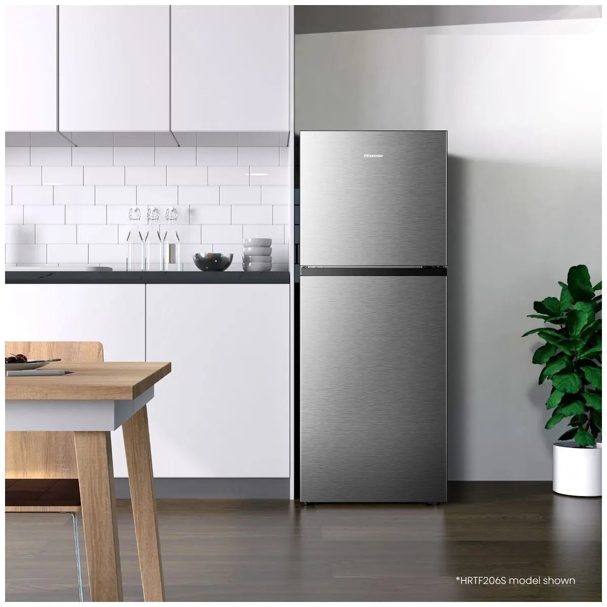 New in Box Hisense 205L Top Mount Refrigerator Silver HRTF206S | ALEXANDRIA