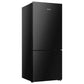New in Box Hisense 417L PureFlat Bottom Mount Refrigerator Black Steel HRBM418B | ALEXANDRIA