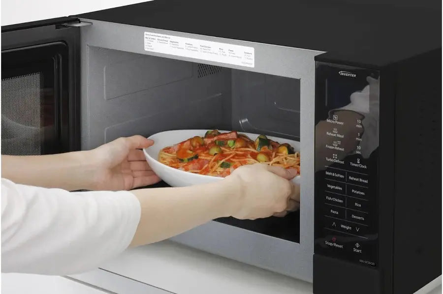 Panasonic NN-SF56QB 27L Black Flatbed Inverter Microwave