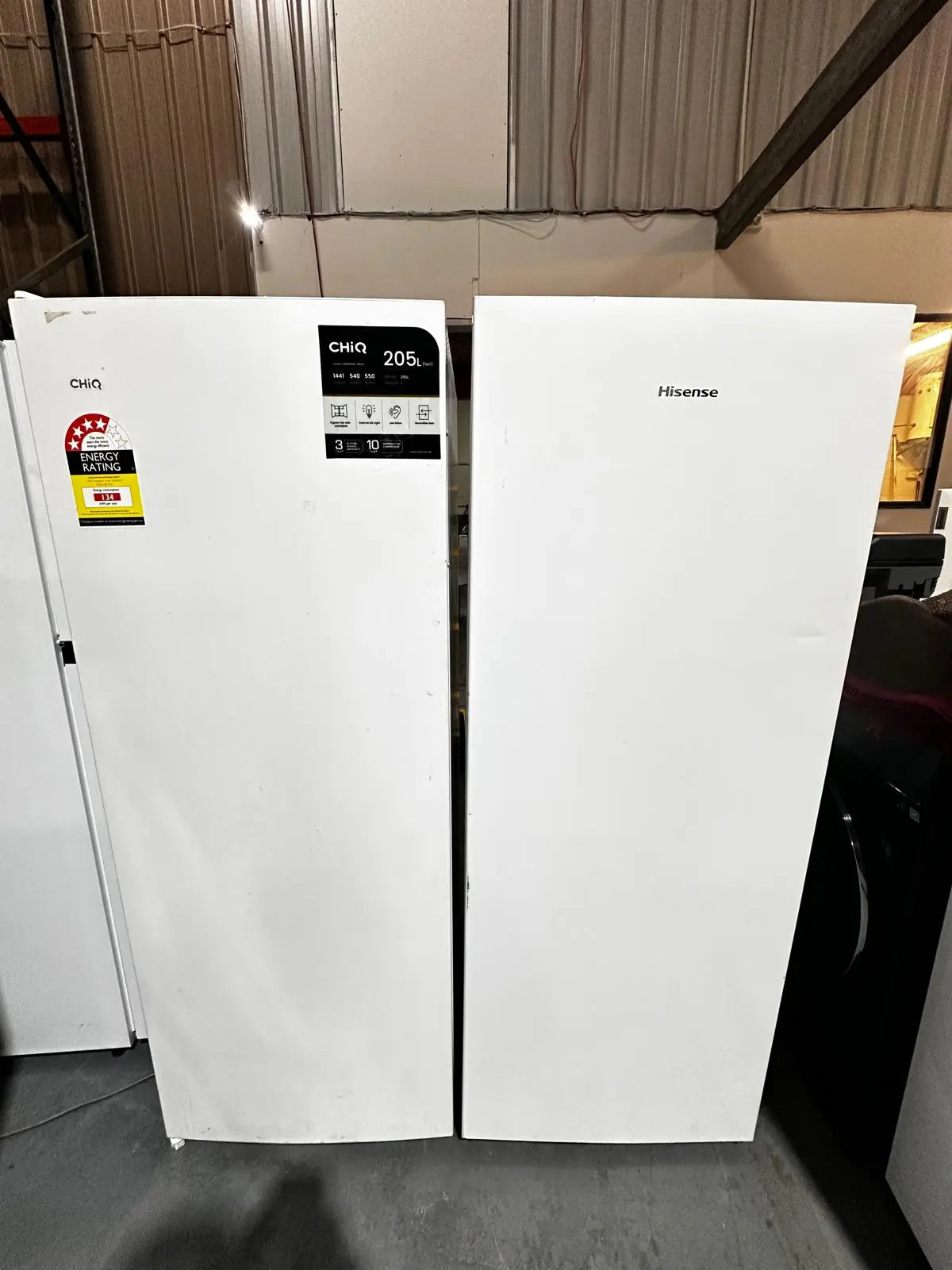 Pigeon Pair – Chiq 205 L Upright Fridge + Hisense 155 L Upright Freezer | ADELAIDE