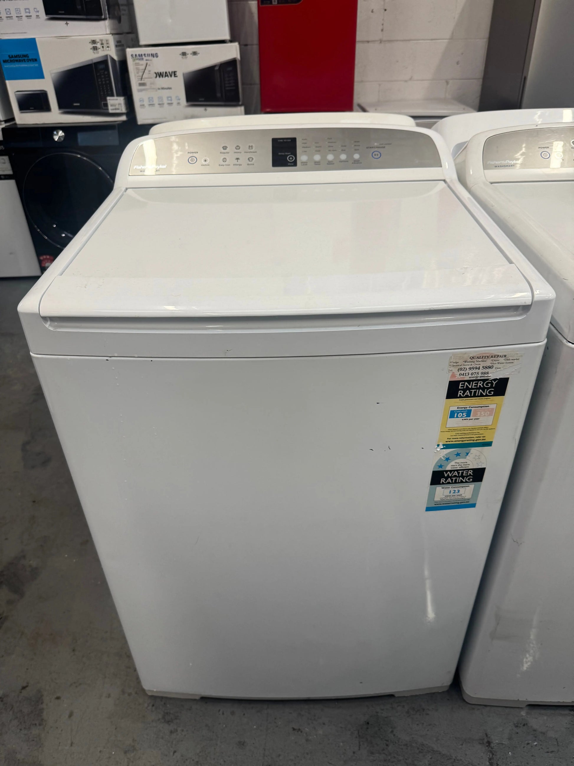 Refurbish Fisher and paykel 10 KG top loader Washing Machine | Lucky white goods