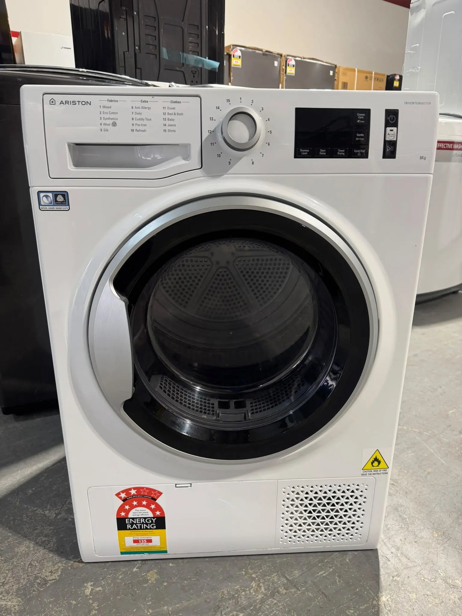 Refurbished Ariston 8kg Heat Pump Dryer | PERTH