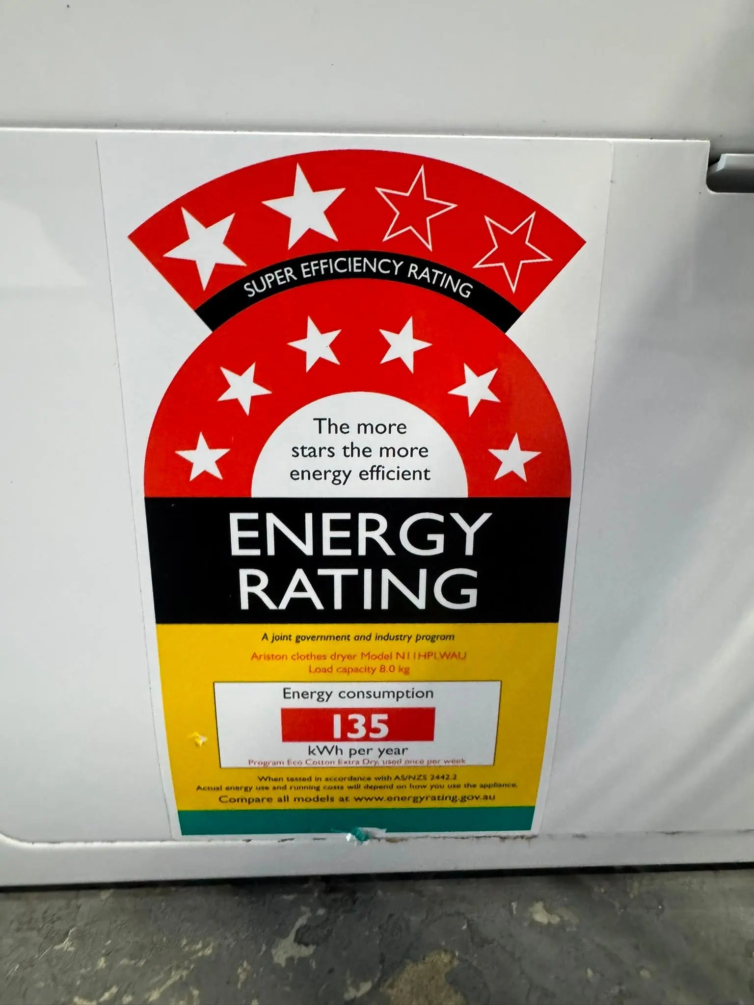 Refurbished Ariston 8kg Heat Pump Dryer | PERTH