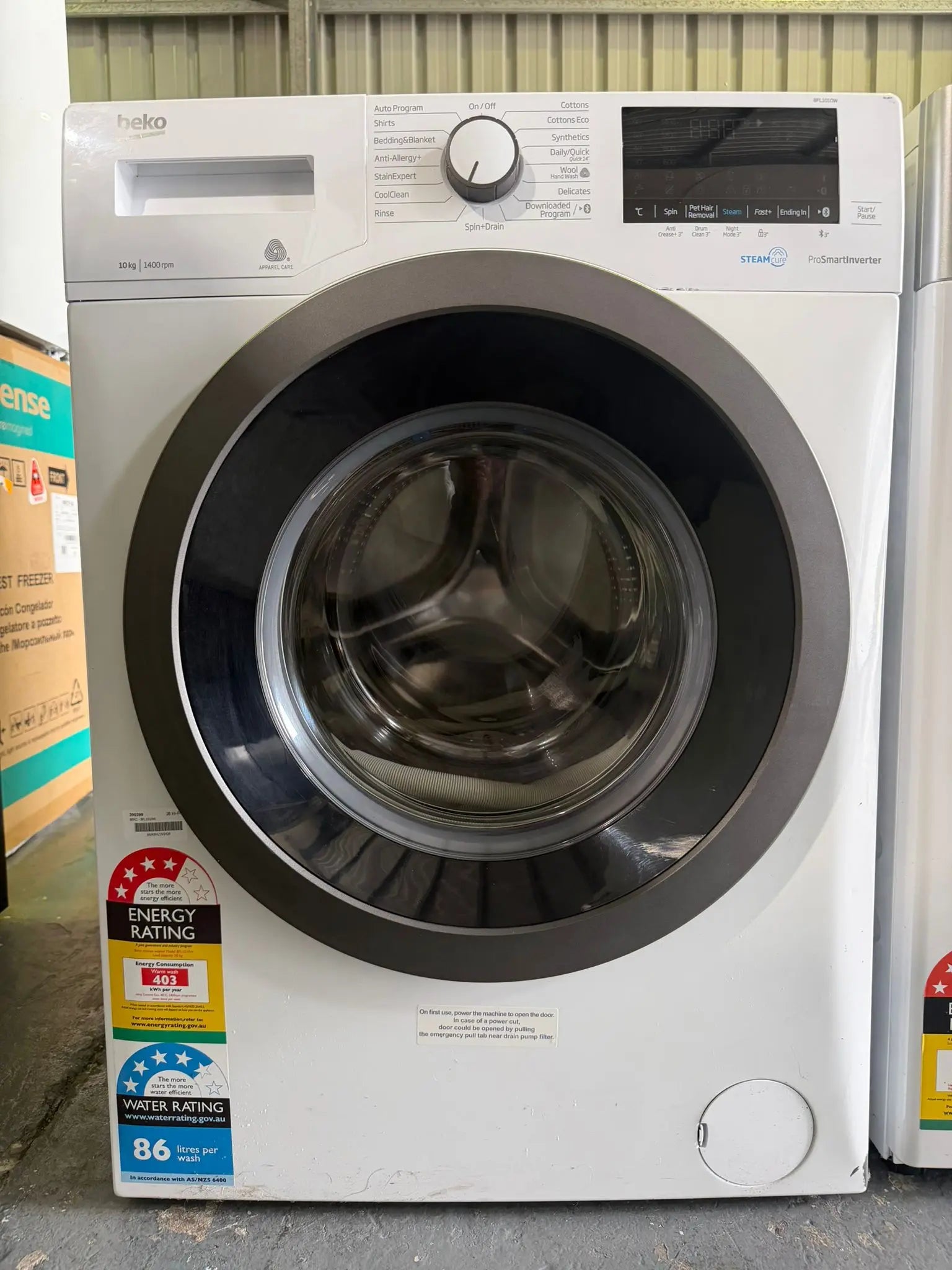 Refurbished Beko 10kg Front Load Washing Machine – BFLI010W | BRISBANE