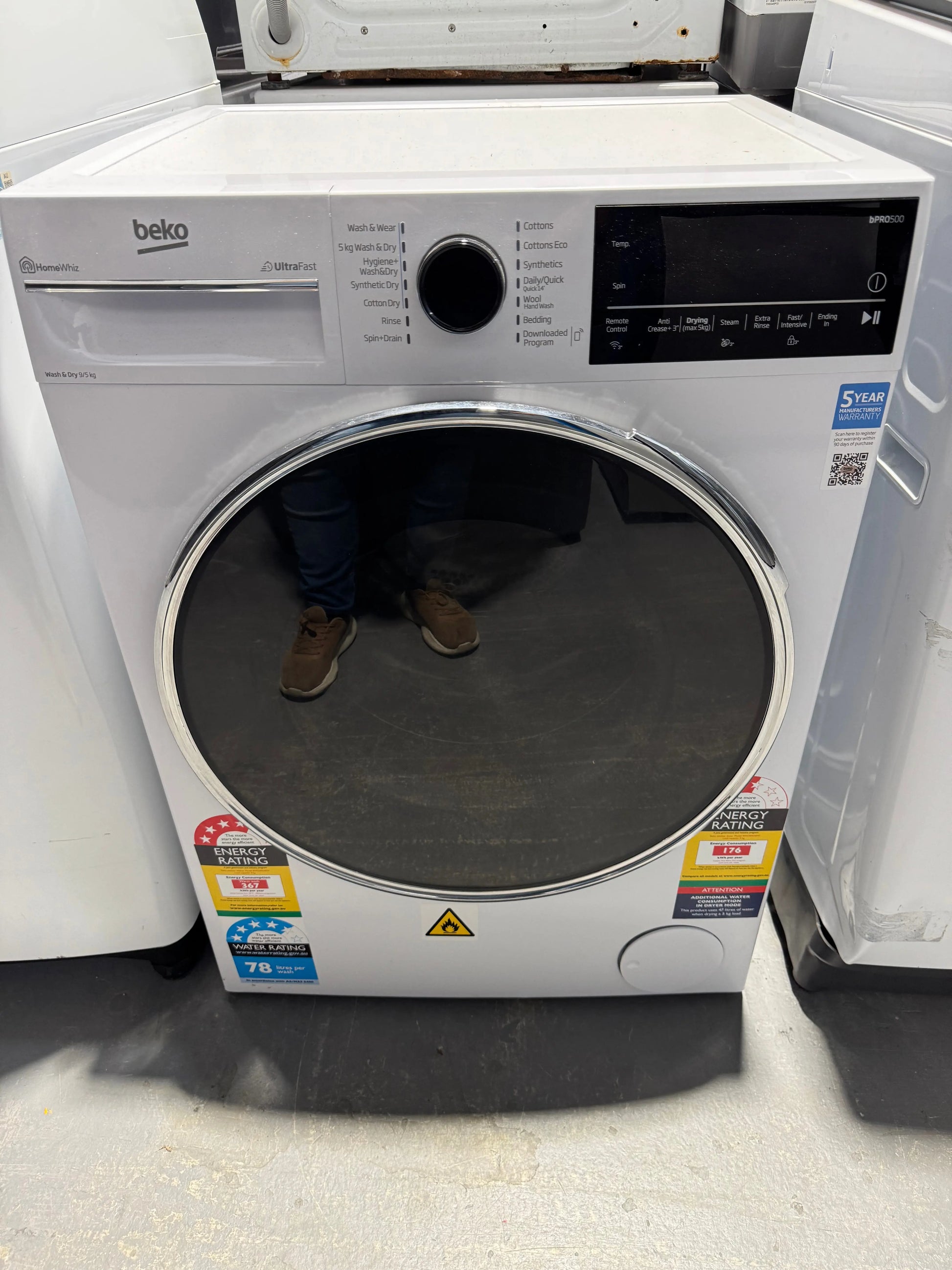Refurbished Beko 9kg washing machine | PERTH