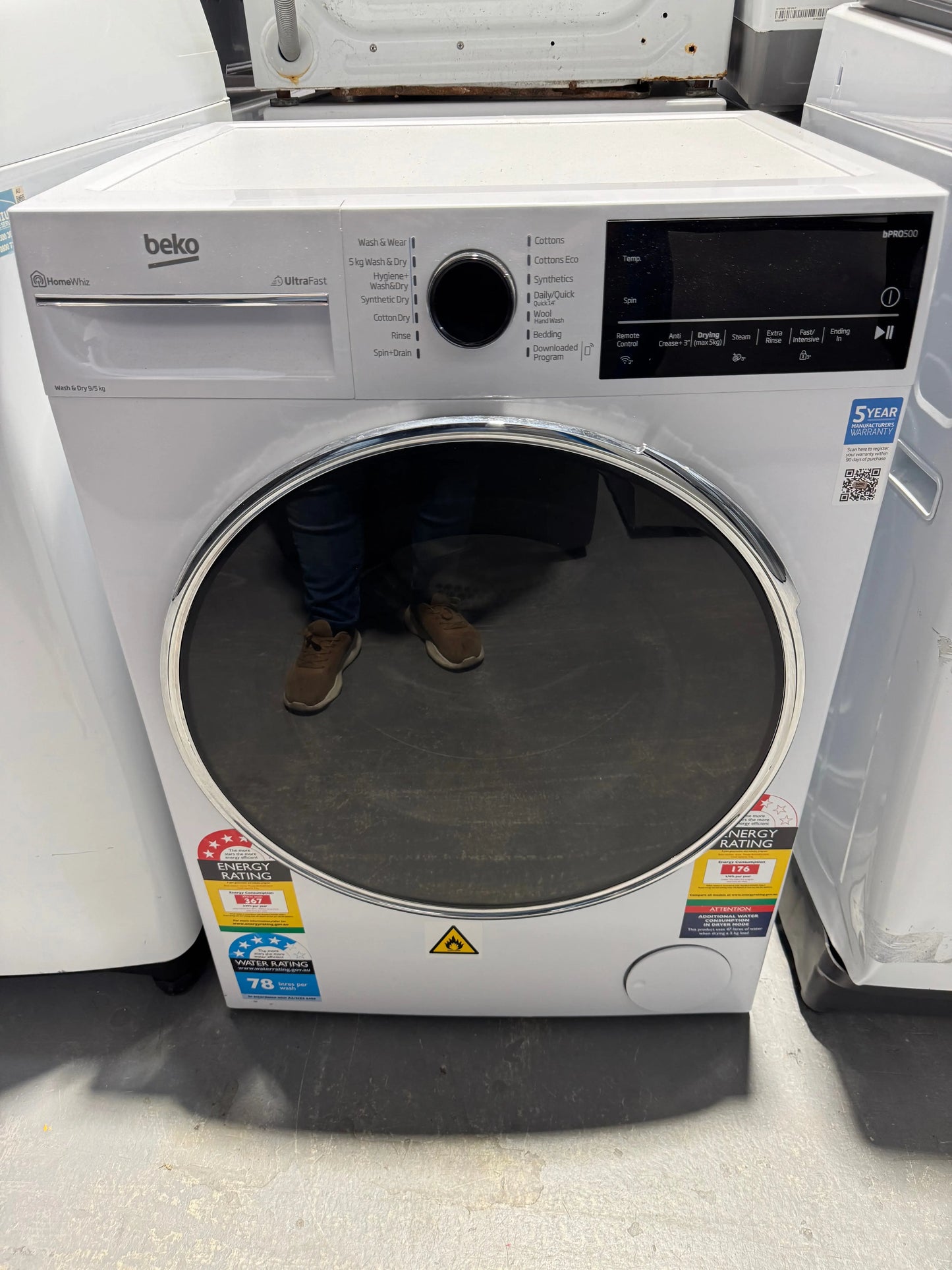 Refurbished Beko 9kg washing machine | PERTH