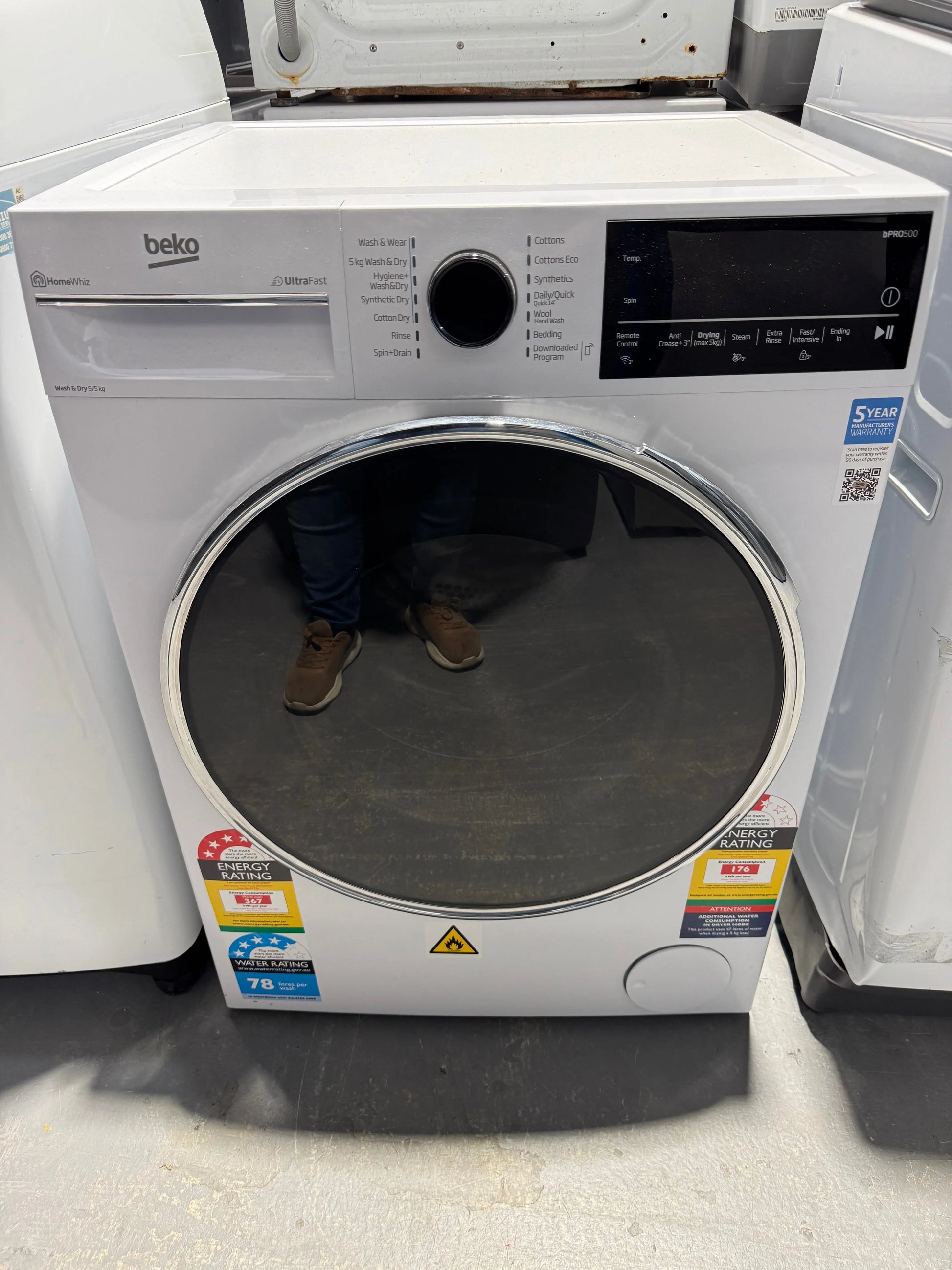 Refurbished Beko 9kg washing machine | PERTH