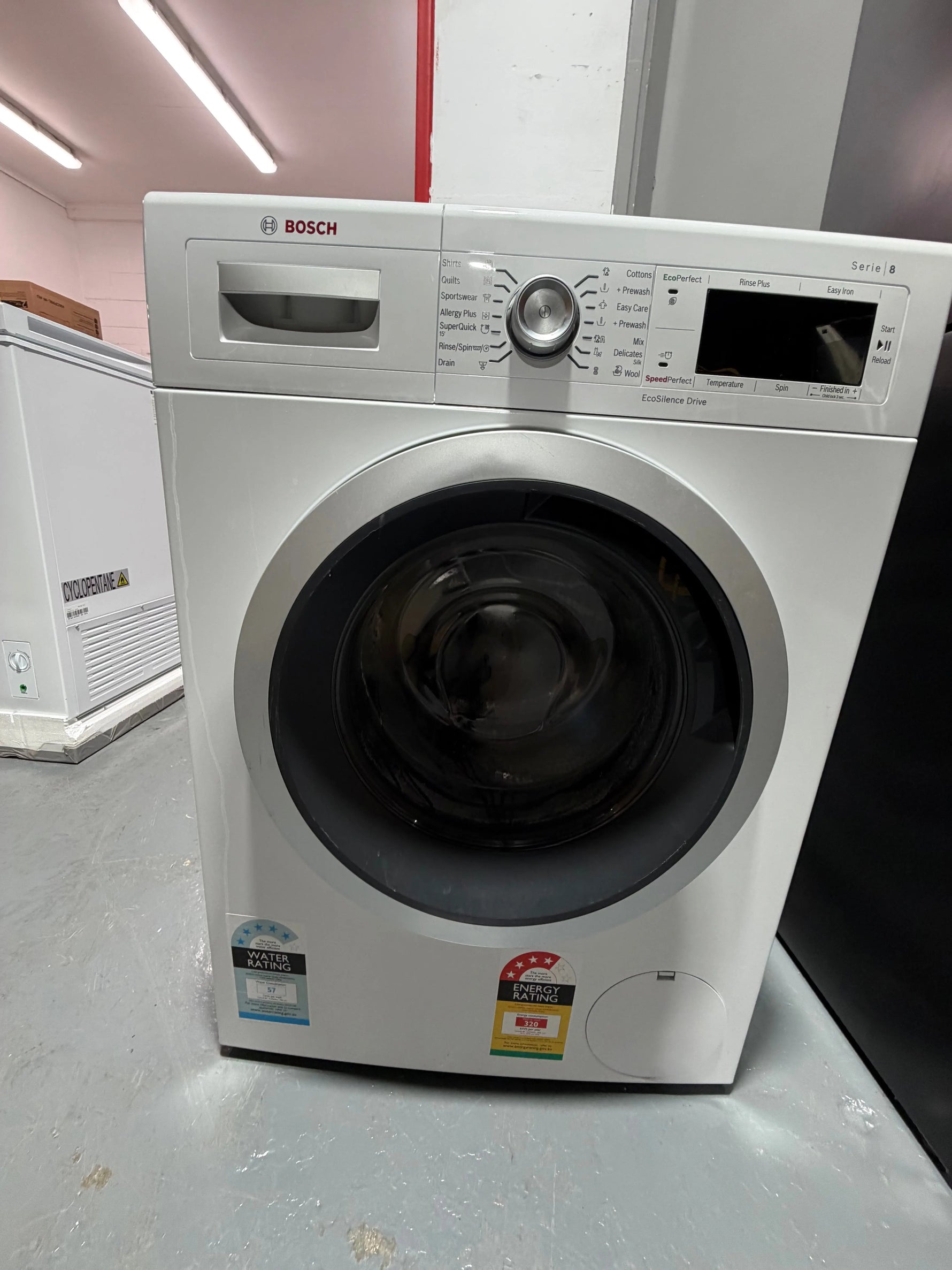 Refurbished Bosch 8 kg front loader washer