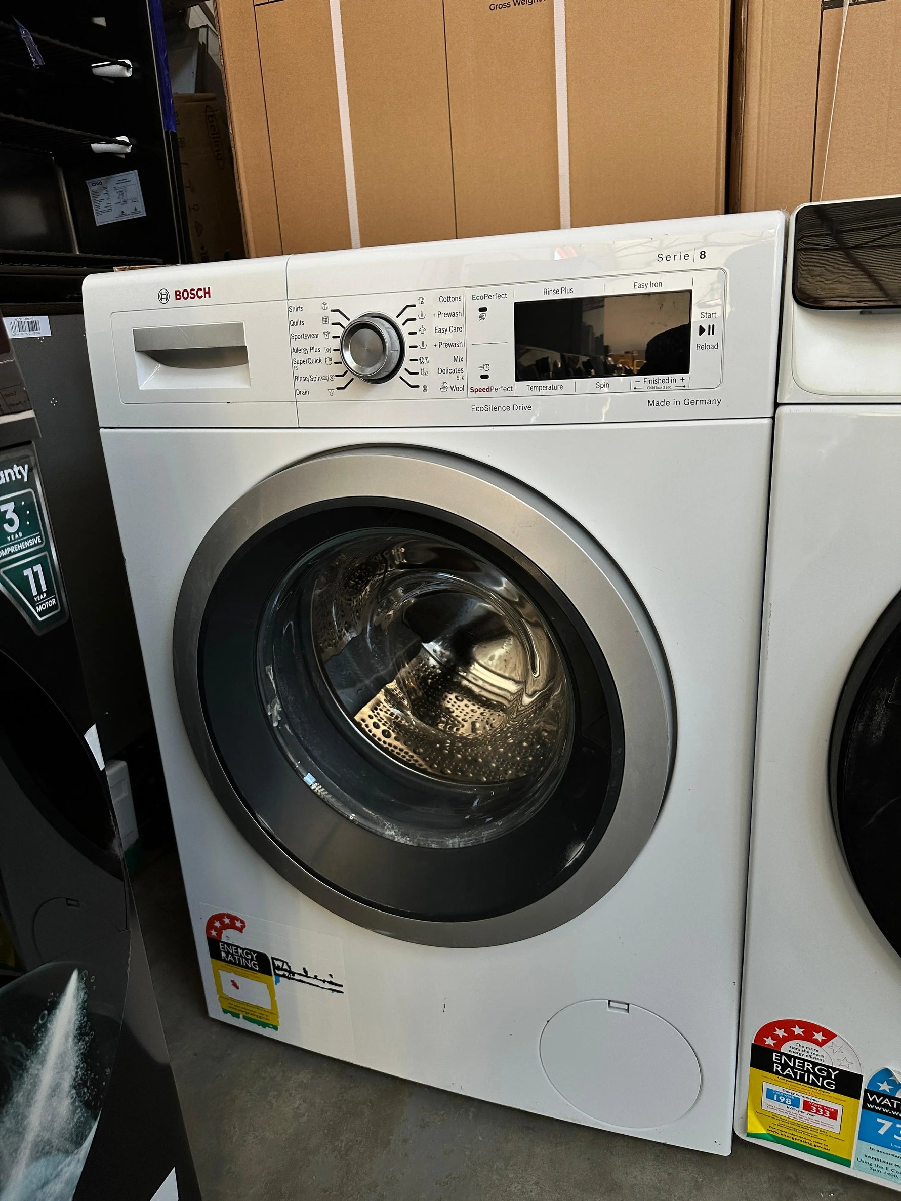 Refurbished Bosch Series 8 8kg Front Load Washing Machine