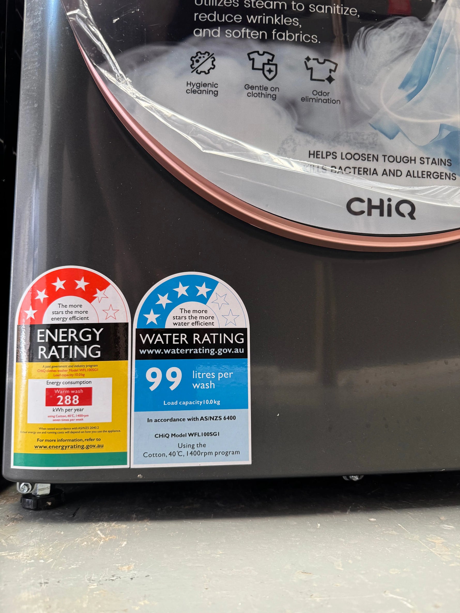 Refurbished CHIQ 10 KG front loader Washer | SYDNEY