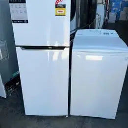 Combo CHIQ 202L Fridge Freezer and Fisher & Paykel 5.5KG Washing Machine