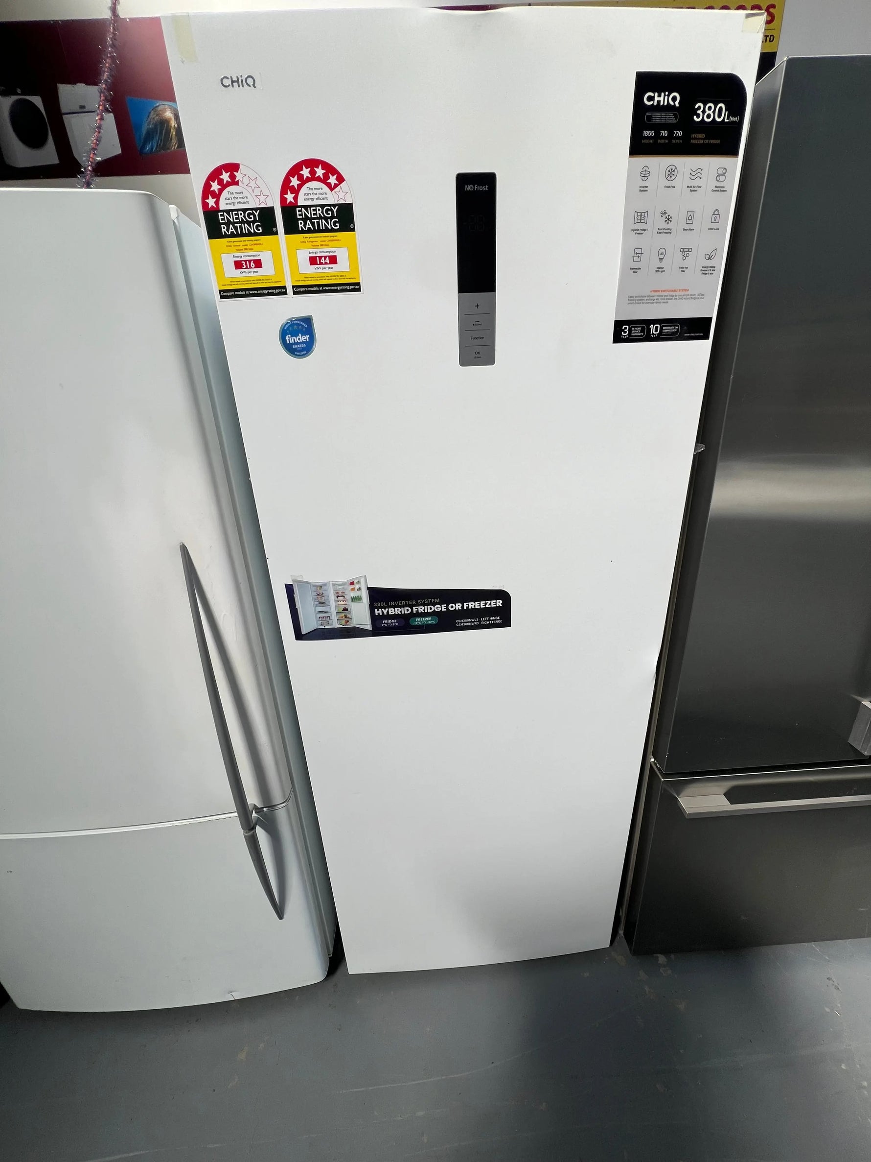 Refurbished CHIQ 380 litres Fridge or Freezer | ADELAIDE
