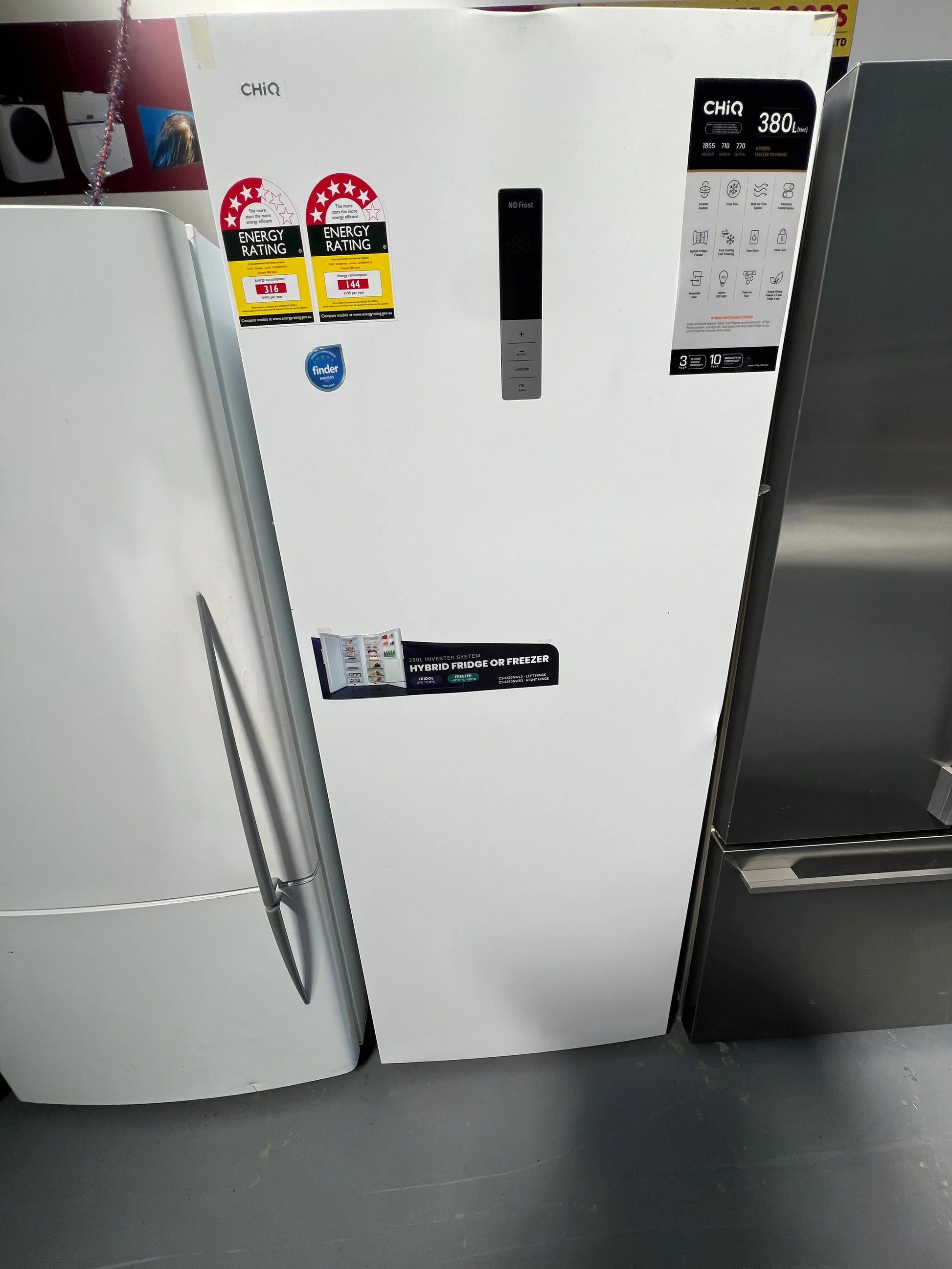 Refurbished CHIQ 380 litres Fridge or Freezer | ADELAIDE