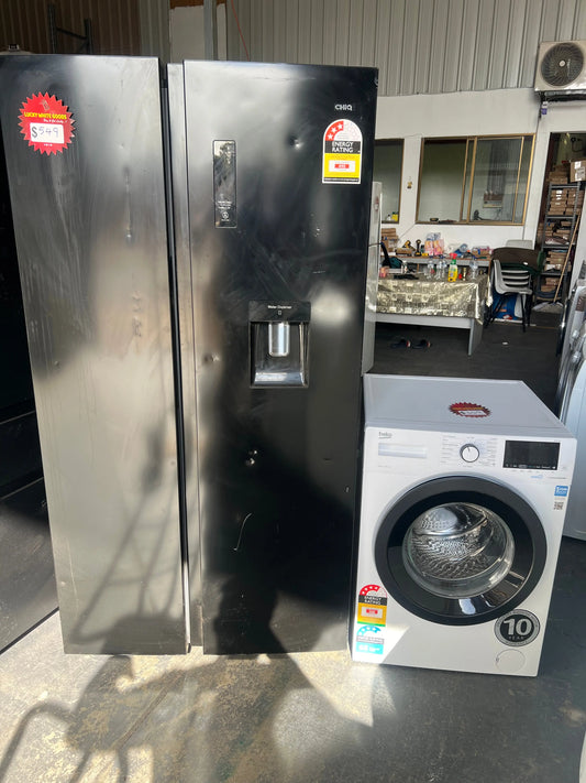 Refurbished CHIQ 559 ltrs Fridge Freezer and Beko 7.5 Kgs Washing Machine | ADELAIDE