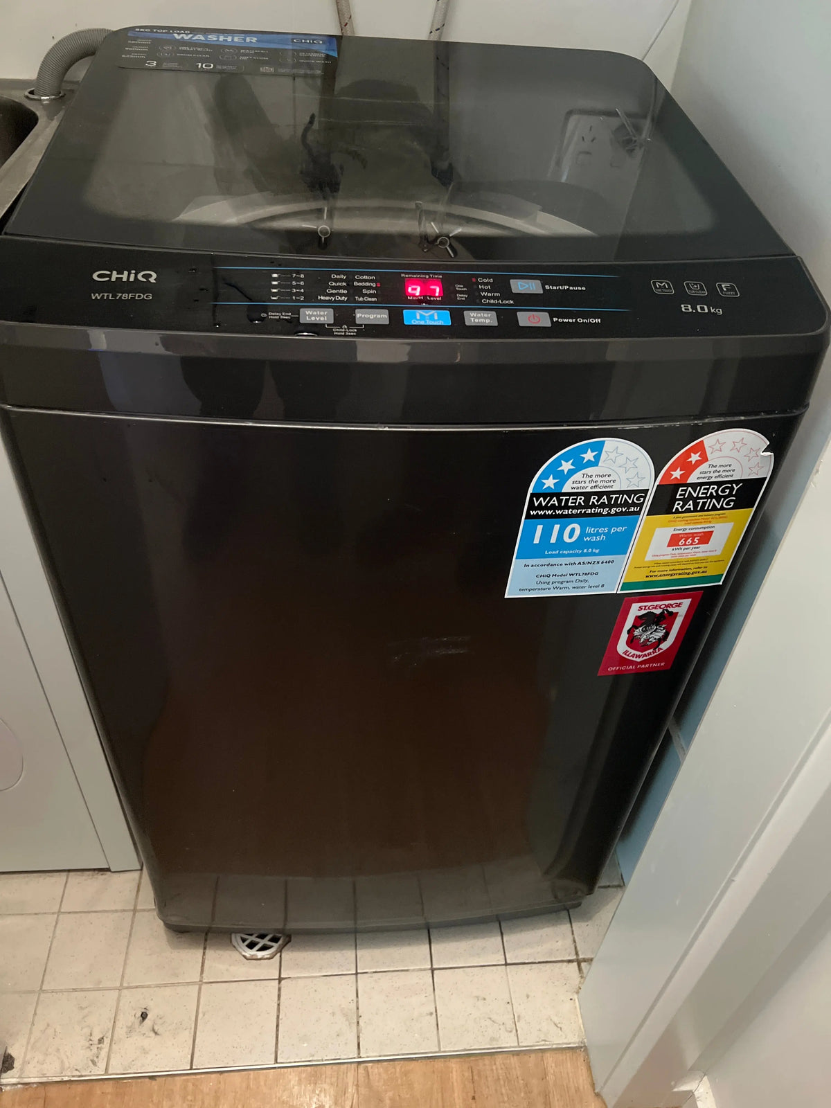 Refurbished CHIQ 8 Kgs top loader washer (3 months warranty) | ADELAIDE