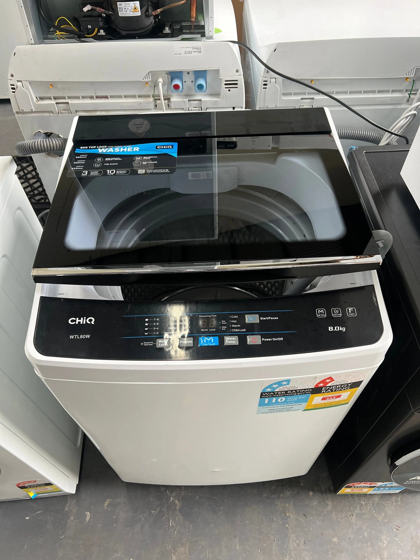 Refurbished CHIQ 8 kg washing machine | ADELAIDE