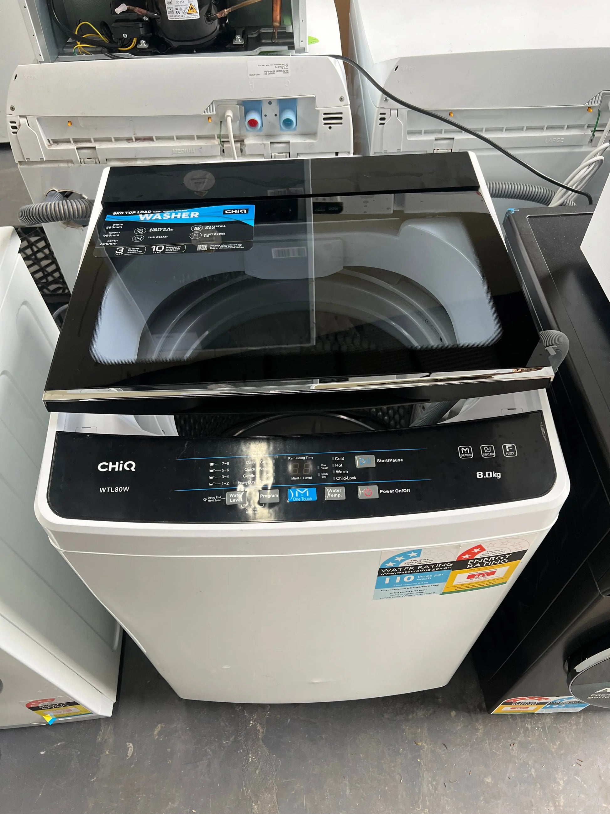 Refurbished CHIQ 8 kg washing machine | ADELAIDE