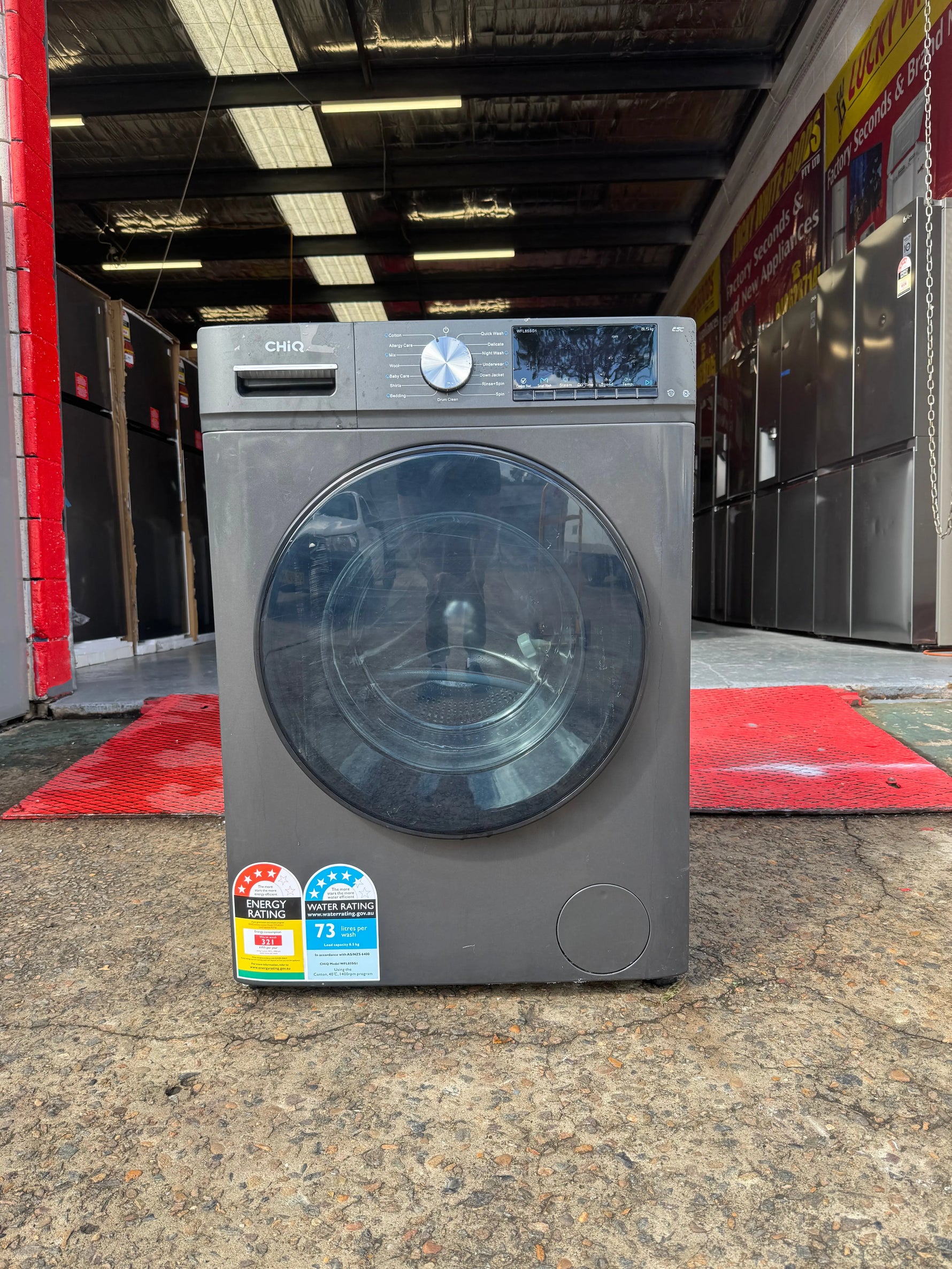 Refurbished CHIQ 8.5 KG front loader Washer | SYDNEY