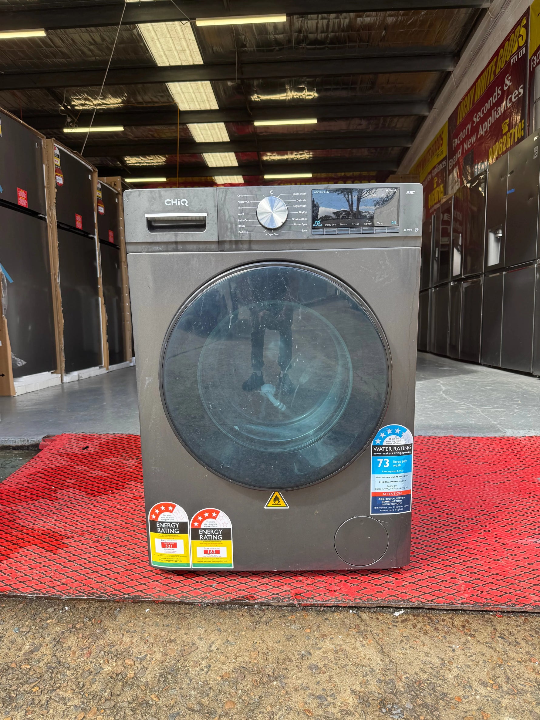 Refurbished CHIQ 8.5 KG front loader washing Machine only | SYDNEY