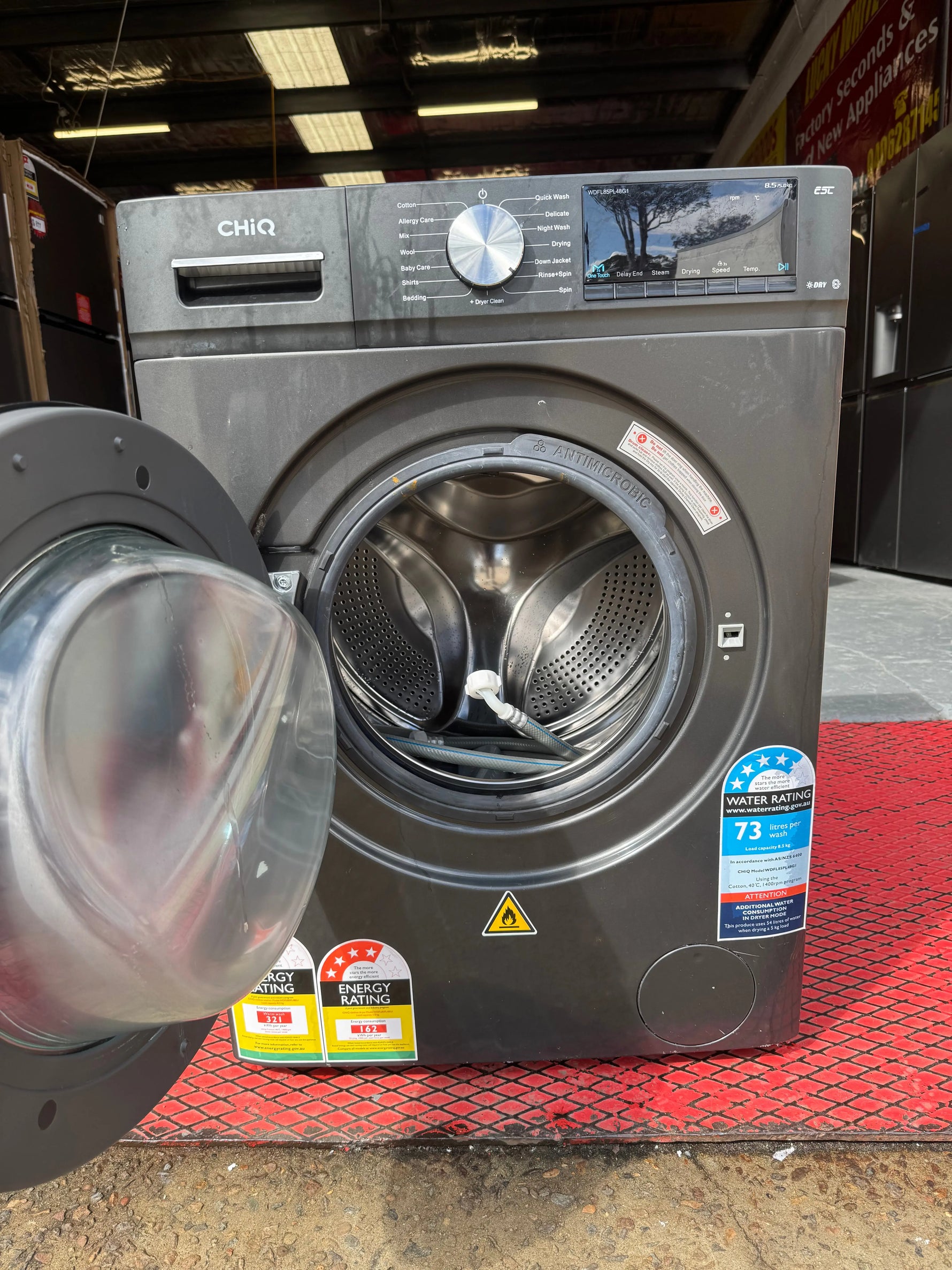 Refurbished CHIQ 8.5 KG front loader washing Machine only | SYDNEY