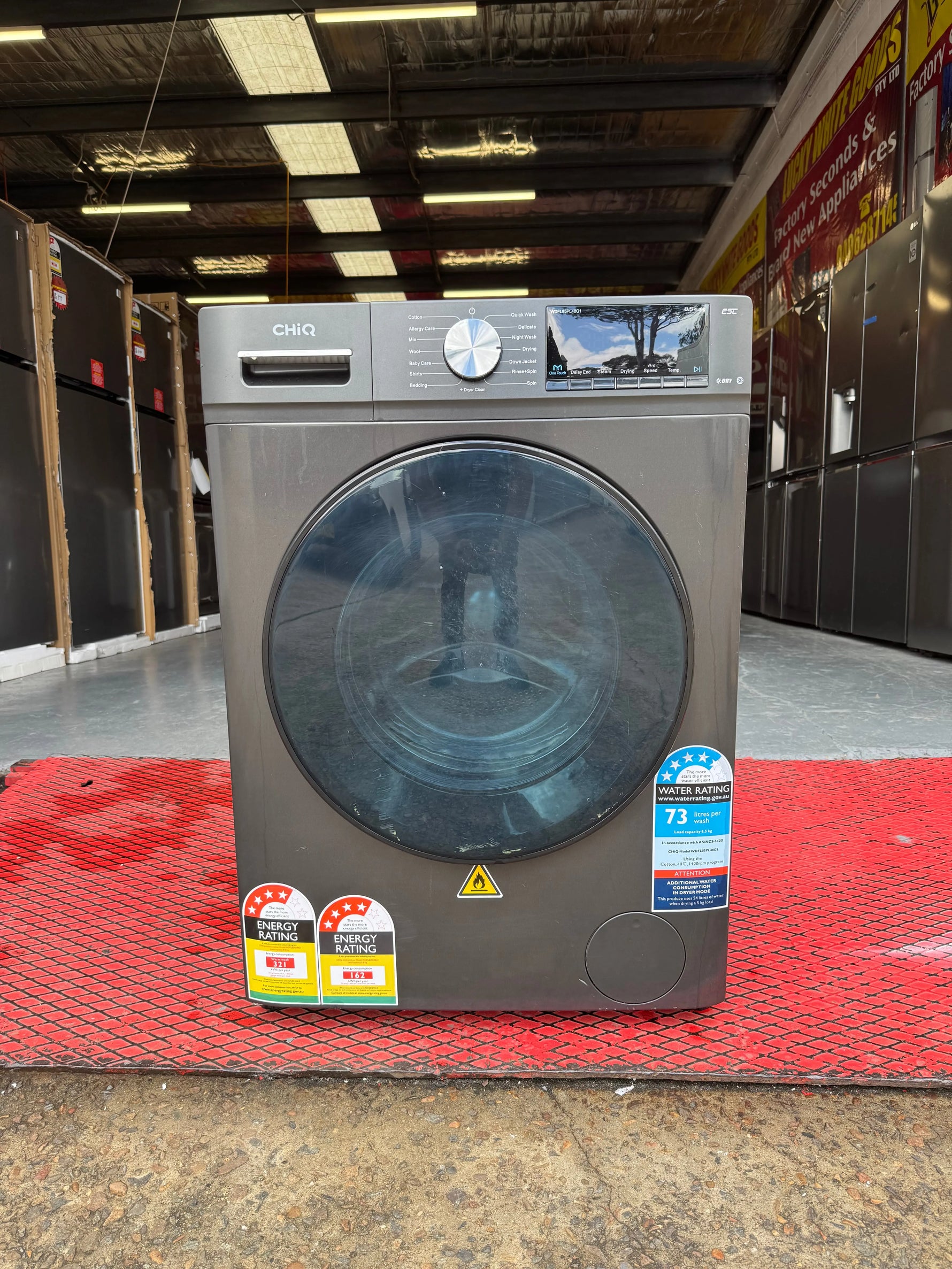 Refurbished CHIQ 8.5 KG front loader washing Machine only | SYDNEY