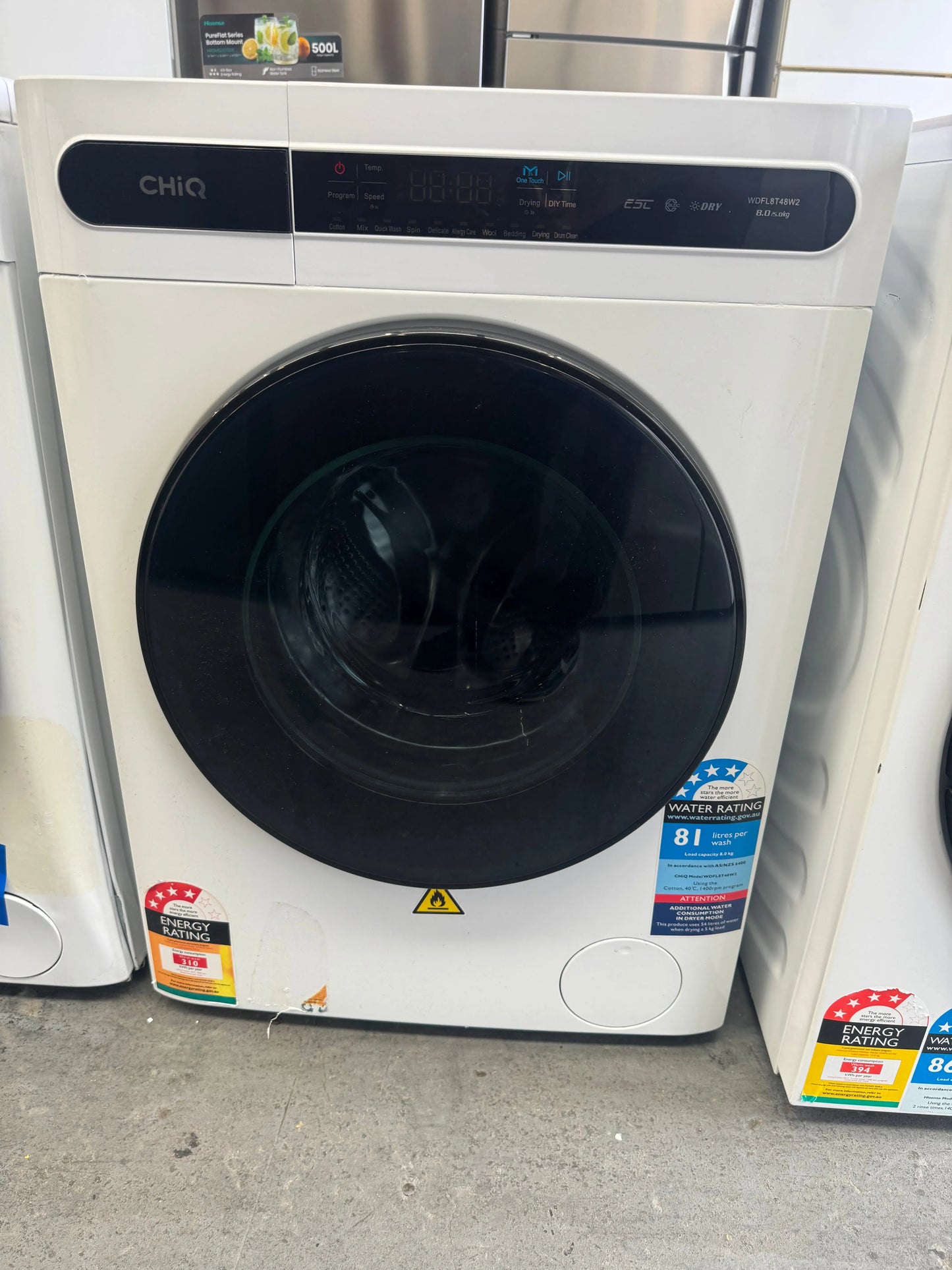 Refurbished CHIQ Washing Machine only 8KG | SYDNEY