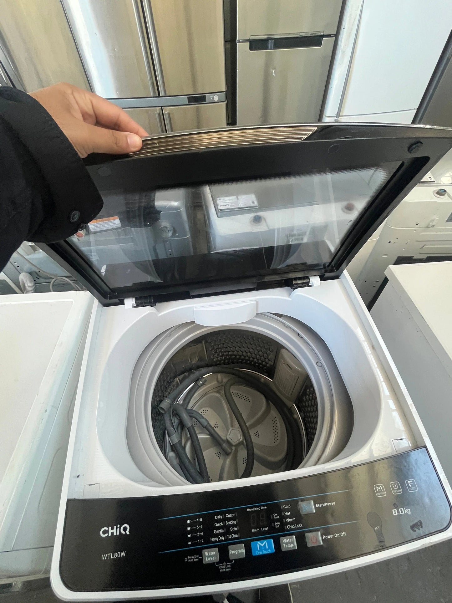 Refurbished CHIQ washing machine Model WTLSOW
Load capacity 8.0 kg | ADELAIDE