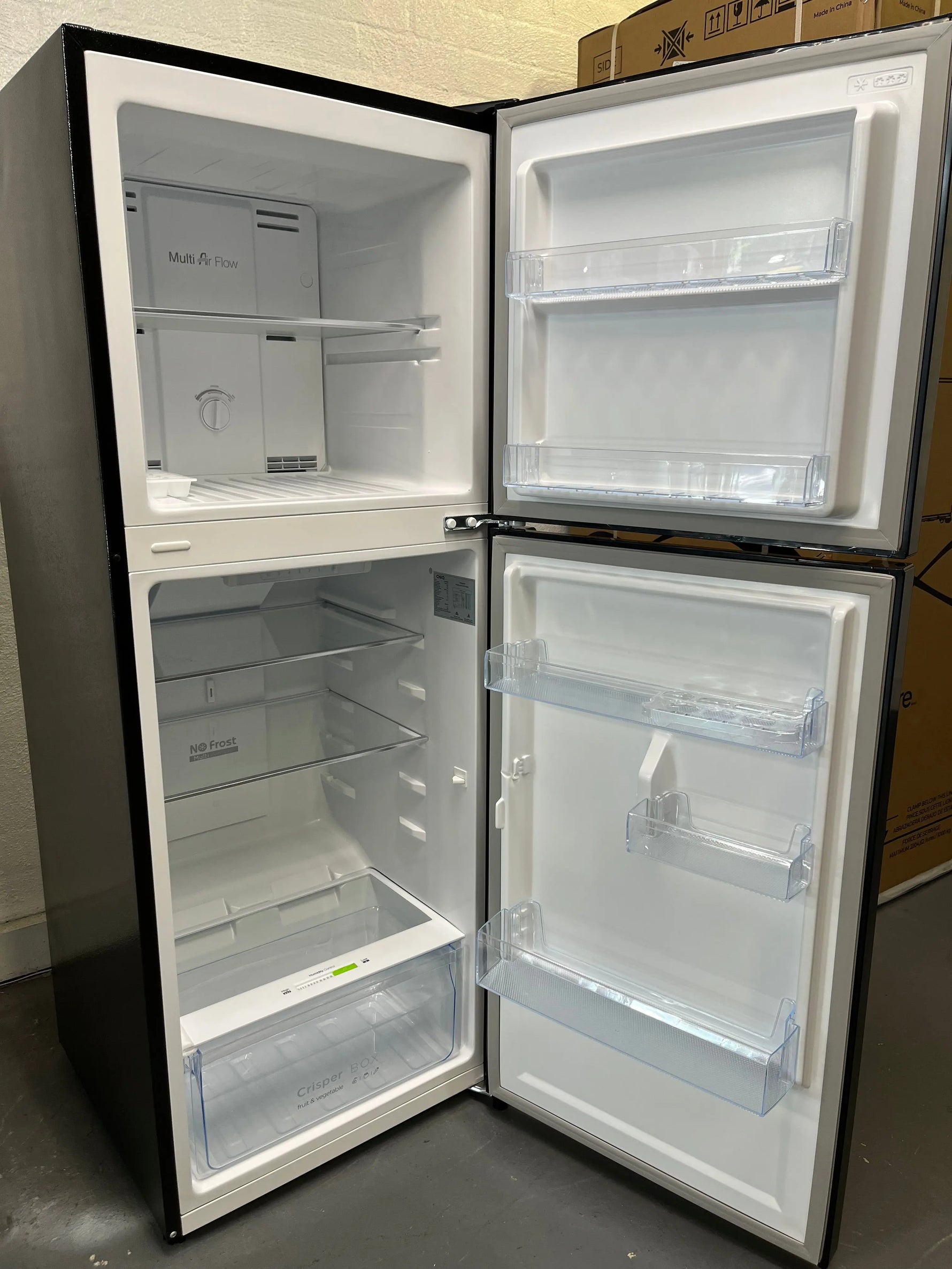 Refurbished CHiQ 202L Top Mount Refrigerator – Frost Free Compact Fridge with Adjustable Storage | ALEXANDRIA