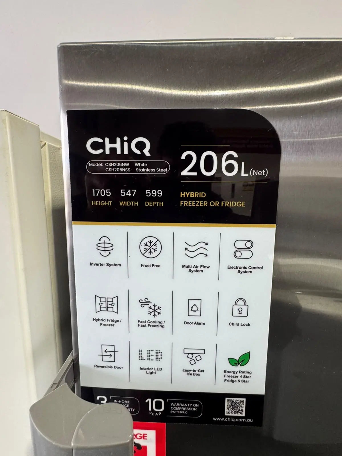 Refurbished CHiQ 206L Hybrid Freezer | PERTH
