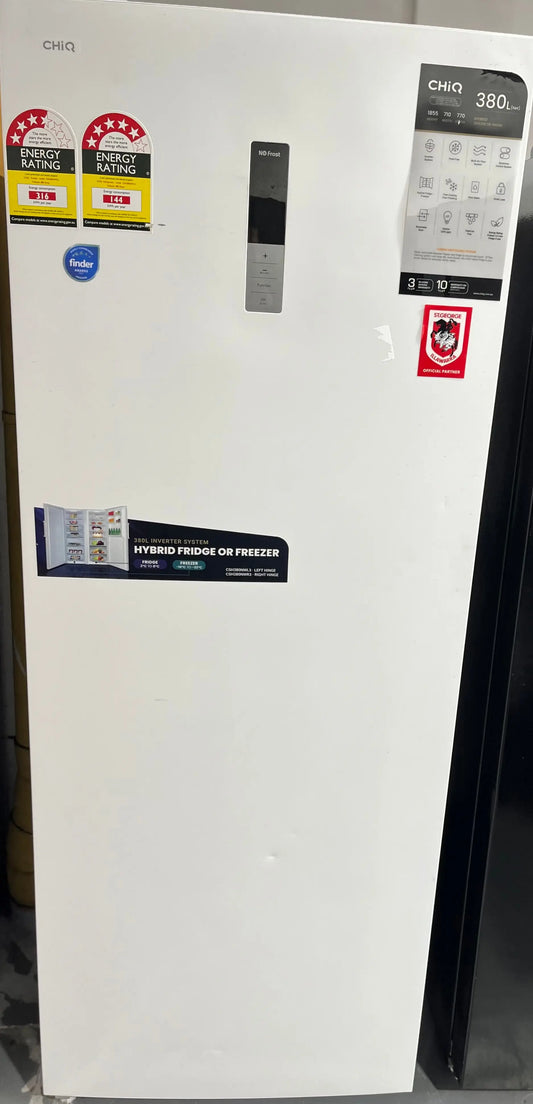Refurbished CHiQ 380L Hybrid Upright Freezer or Fridge Frost Free | ALEXANDRIA