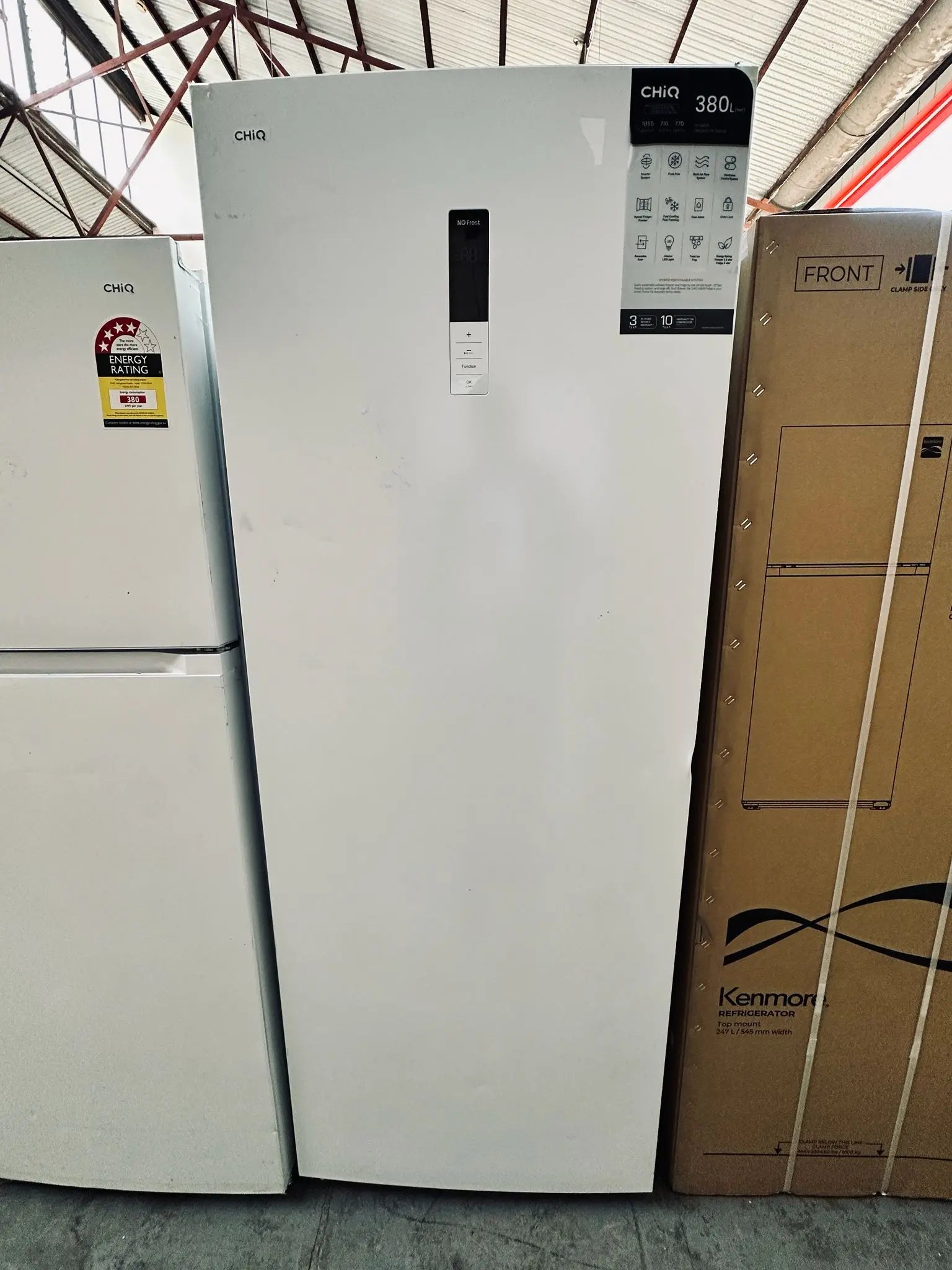 Refurbished CHiQ 380L Vertical Hybrid Fridge Freezer | ADELAIDE