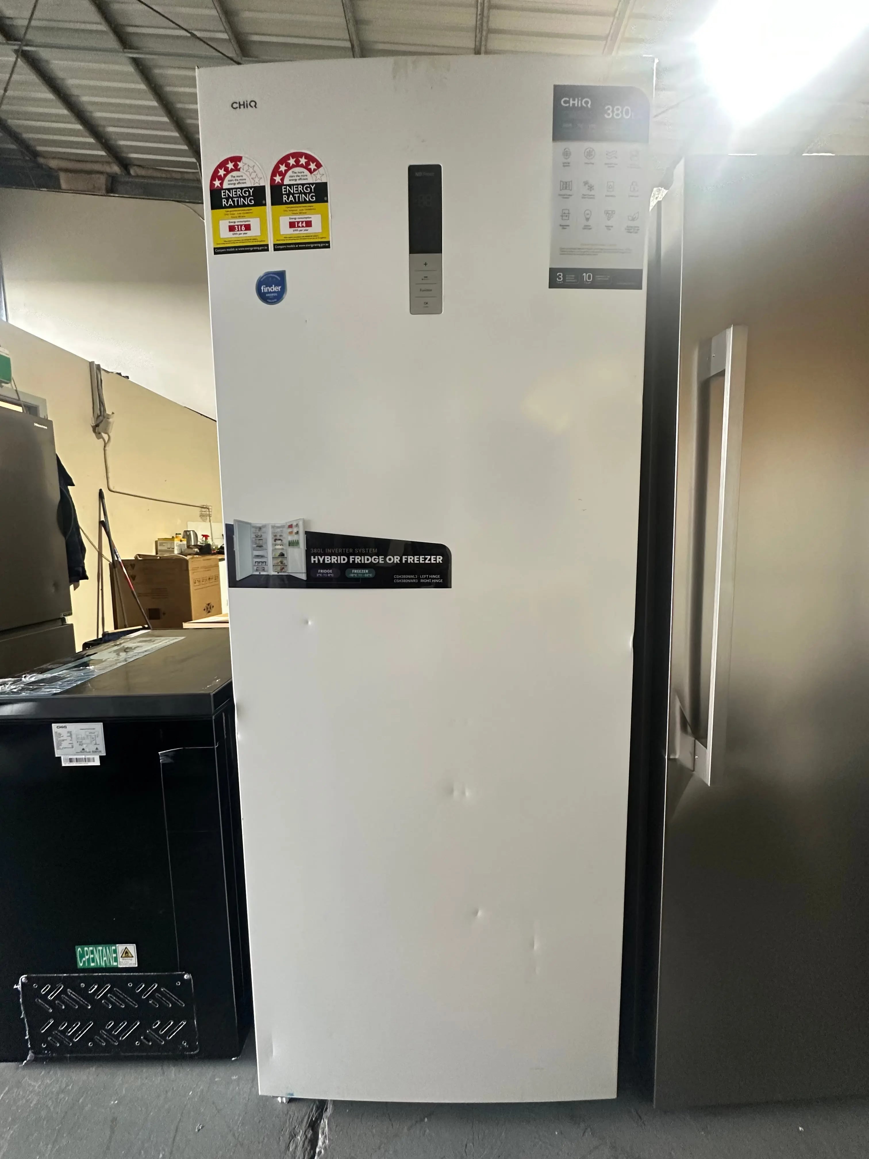Refurbished CHiQ 380 L Hybrid Vertical Fridge Freezer ❄️🧊 | BRISBANE